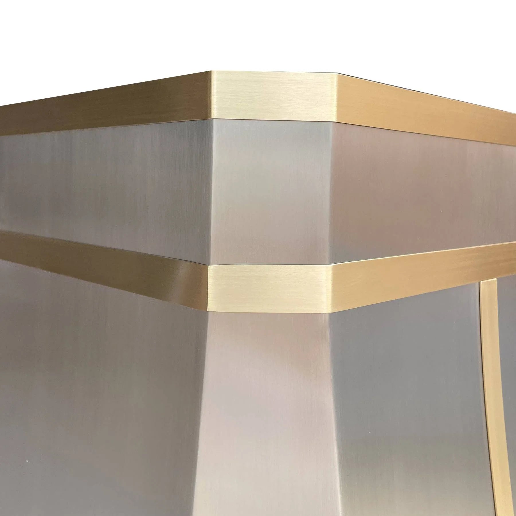 Fobest Luxury Stainless Steel Kitchen Hood with Brass Finishes FSS-77-Stainless Steel Range Hood-Fobest
