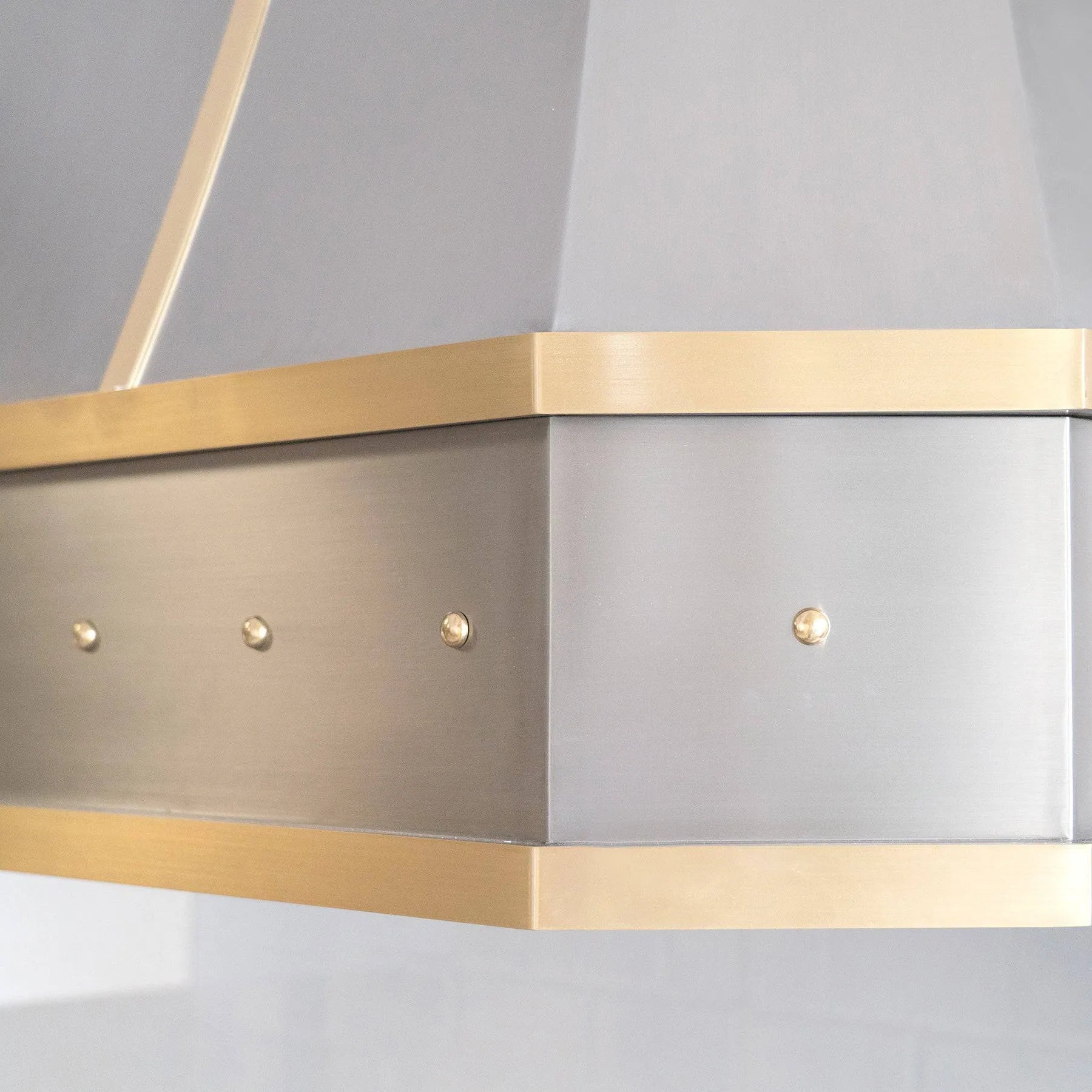 Fobest Luxury Stainless Steel Kitchen Hood with Brass Finishes FSS-77-Stainless Steel Range Hood-Fobest