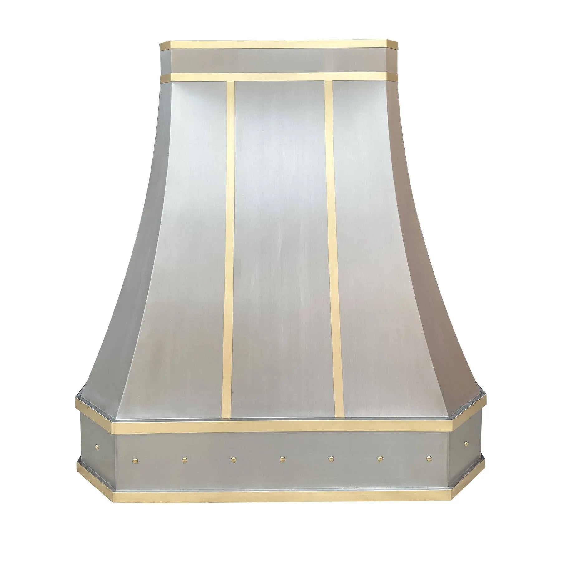 Fobest Luxury Stainless Steel Kitchen Hood with Brass Finishes FSS-77-Stainless Steel Range Hood-Fobest