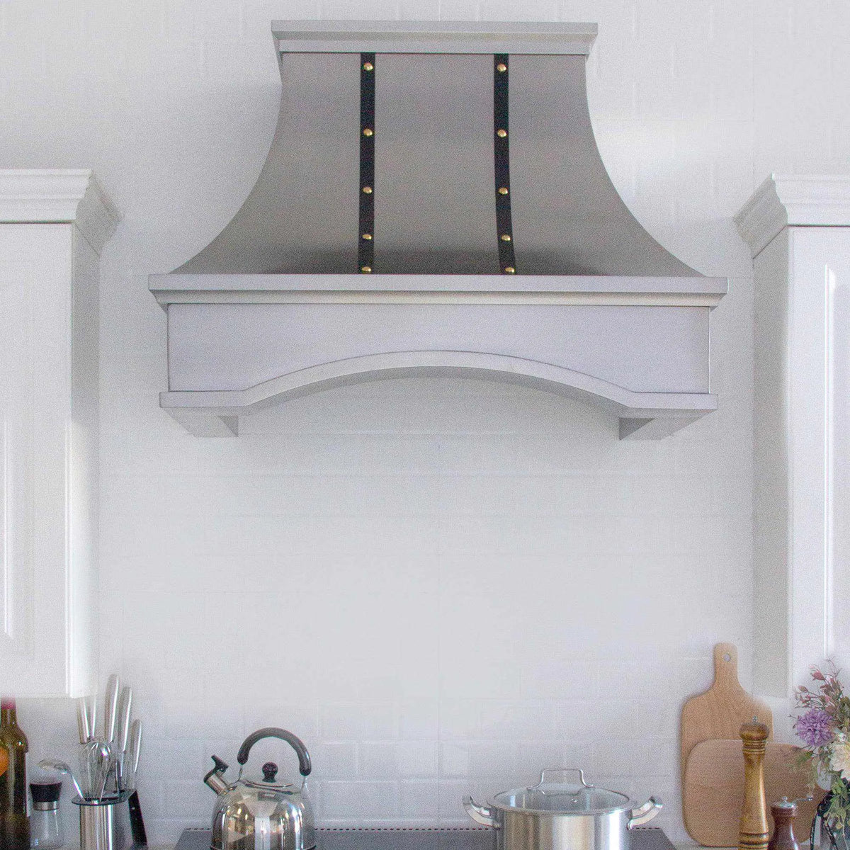 Fobest Matte Stainless Steel Range Hood with Arched Design FSS-71-Stainless Steel Range Hood-Fobest