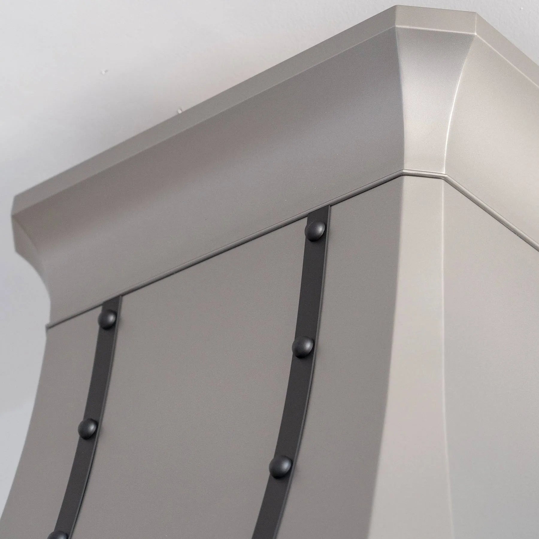 Fobest Matte Stainless Steel Range Hood with Black Straps FSS-112-Stainless Steel Range Hood-Fobest