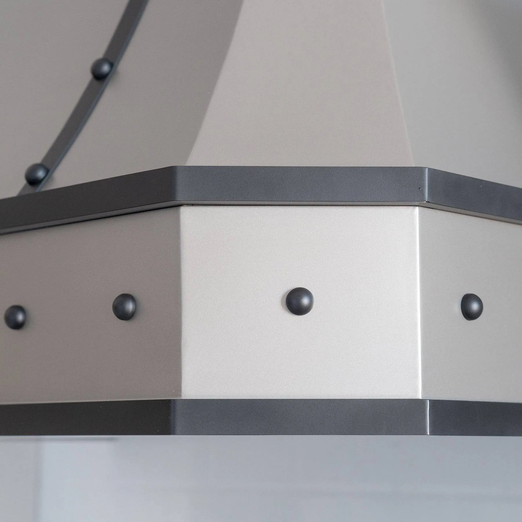 Fobest Matte Stainless Steel Range Hood with Black Straps FSS-112-Stainless Steel Range Hood-Fobest