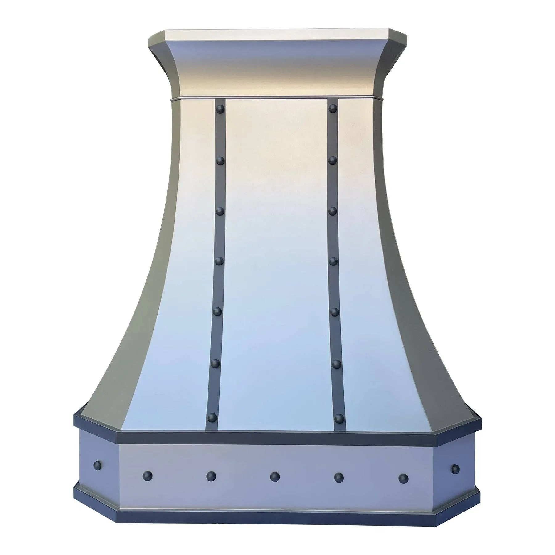 Fobest Matte Stainless Steel Range Hood with Black Straps FSS-112-Stainless Steel Range Hood-Fobest
