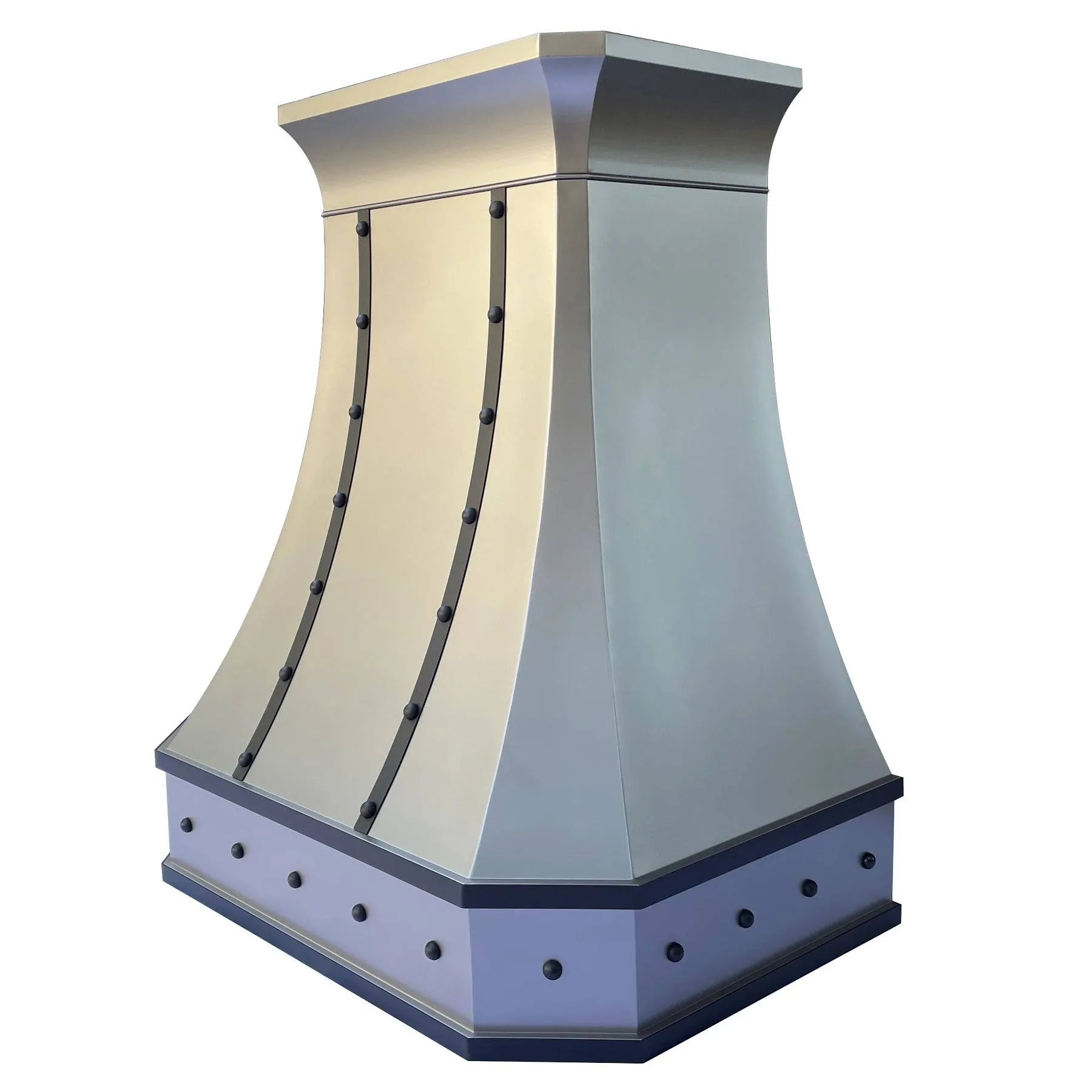 Fobest Matte Stainless Steel Range Hood with Black Straps FSS-112-Stainless Steel Range Hood-Fobest