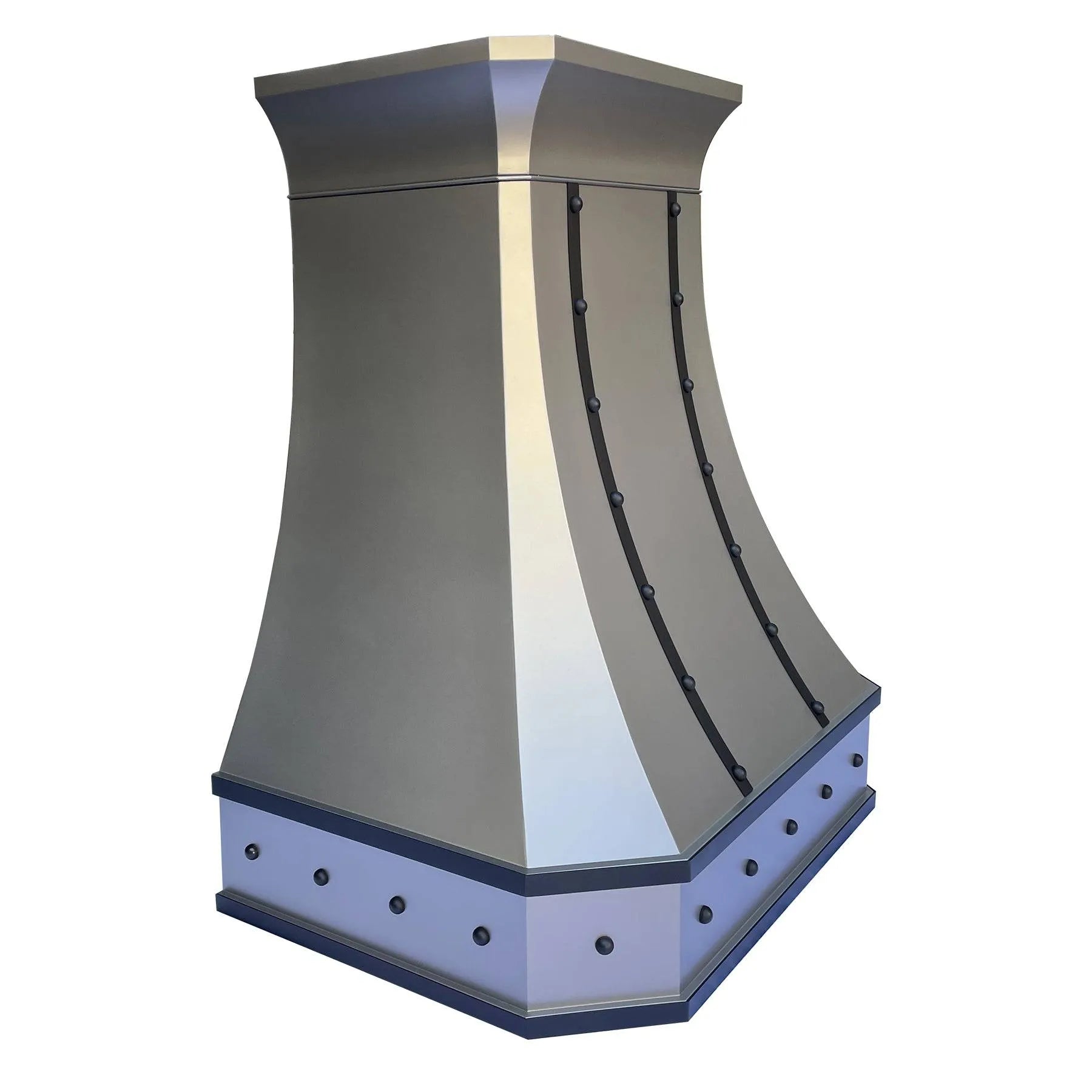 Fobest Matte Stainless Steel Range Hood with Black Straps FSS-112-Stainless Steel Range Hood-Fobest