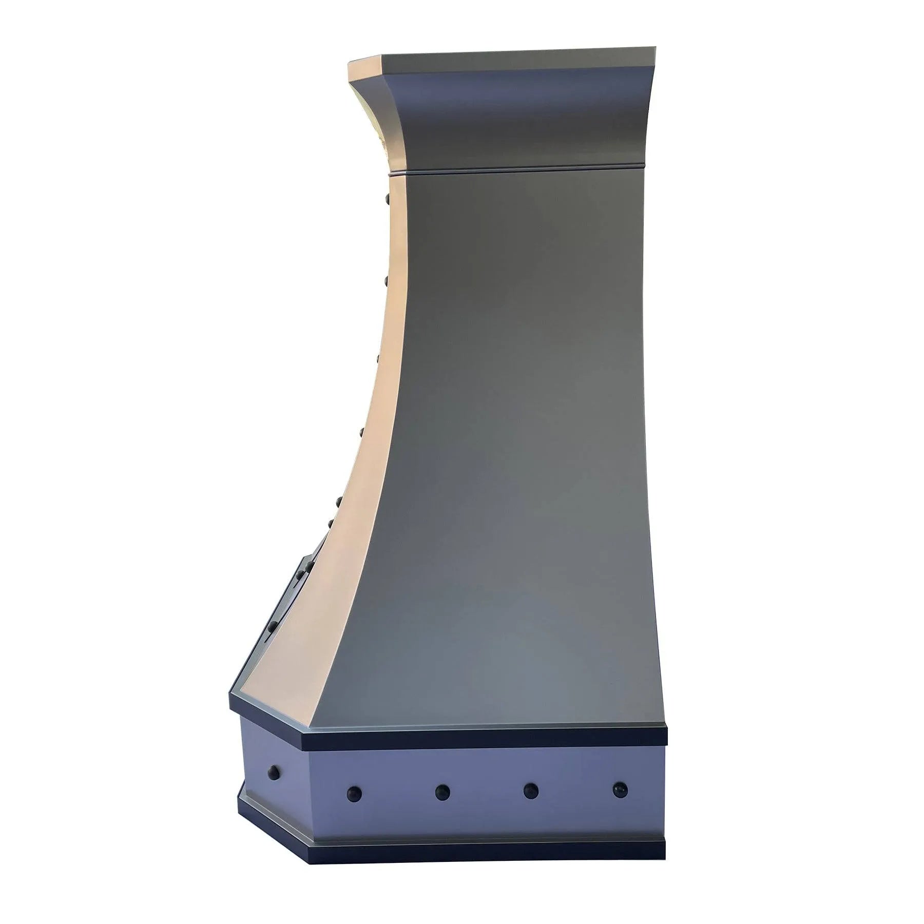 Fobest Matte Stainless Steel Range Hood with Black Straps FSS-112-Stainless Steel Range Hood-Fobest