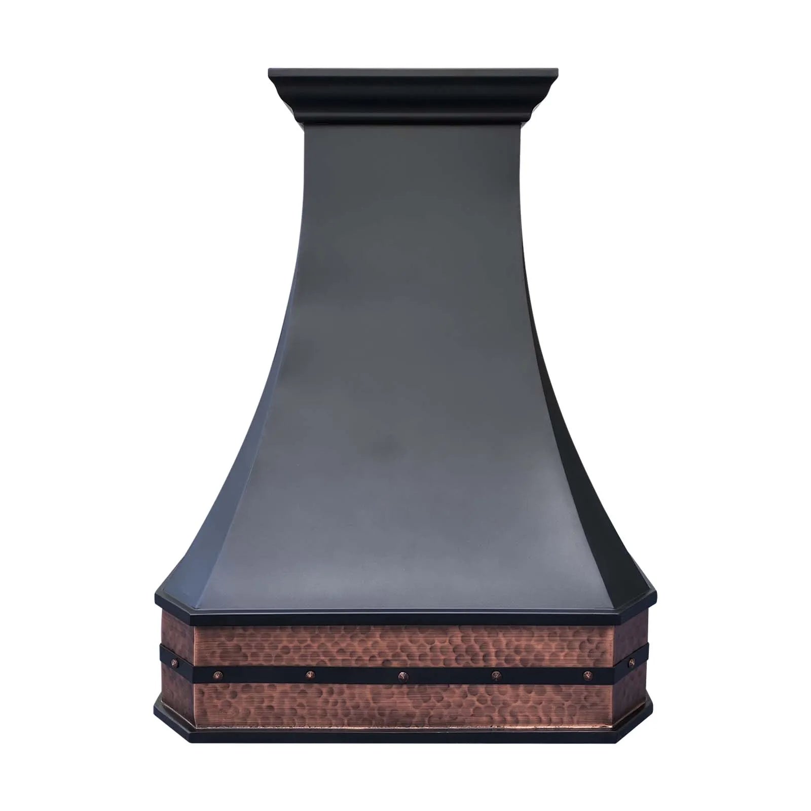 Fobest Metal Range Hood with Hammered Copper Base FCP-276-Copper Range Hood-Fobest