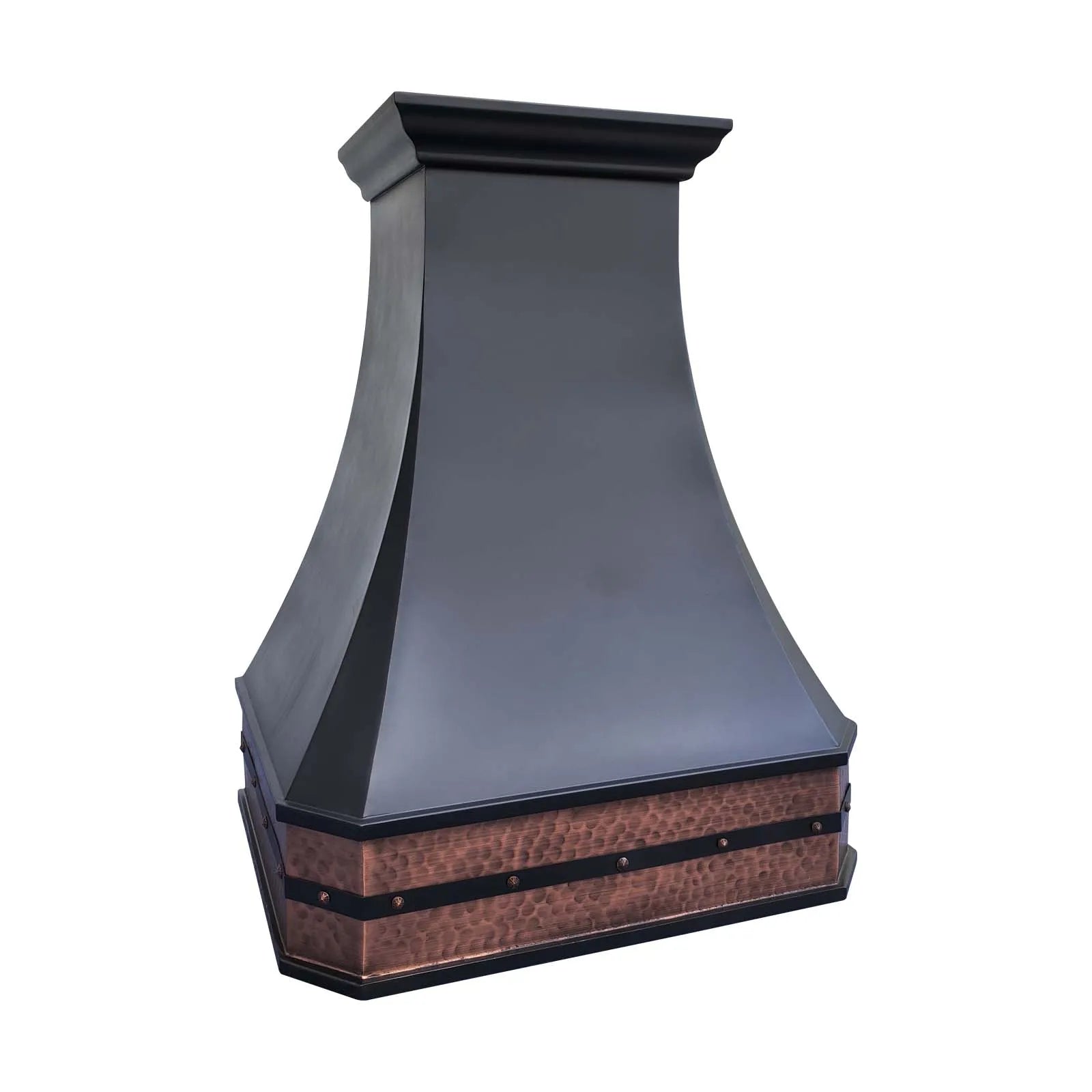 Fobest Metal Range Hood with Hammered Copper Base FCP-276-Copper Range Hood-Fobest