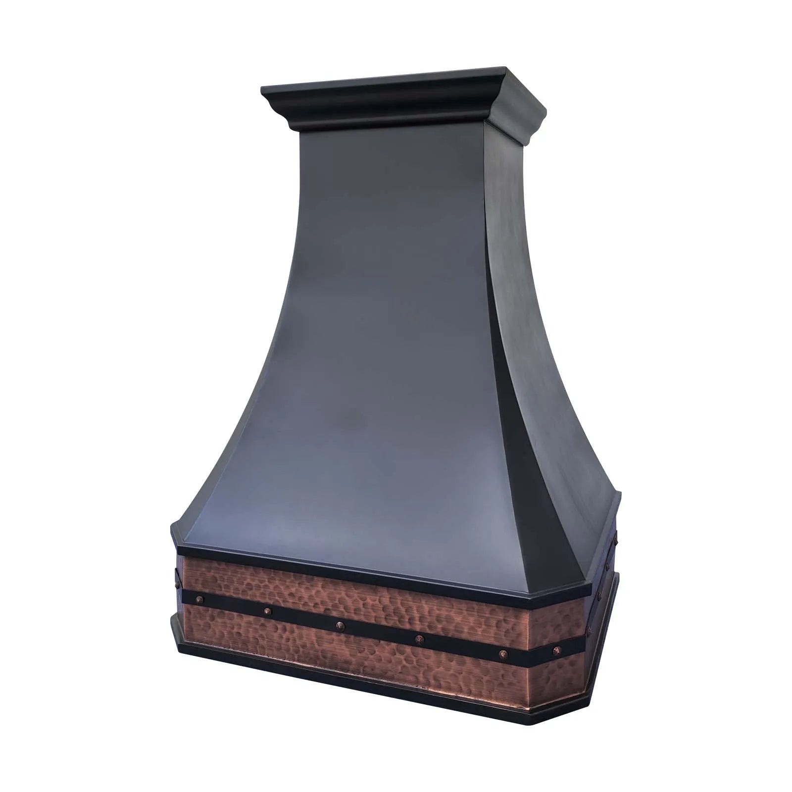 Fobest Metal Range Hood with Hammered Copper Base FCP-276-Copper Range Hood-Fobest