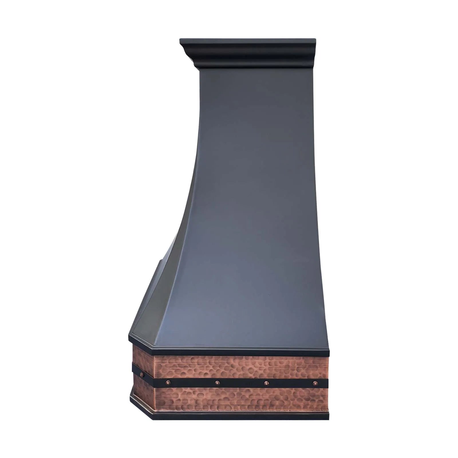 Fobest Metal Range Hood with Hammered Copper Base FCP-276-Copper Range Hood-Fobest