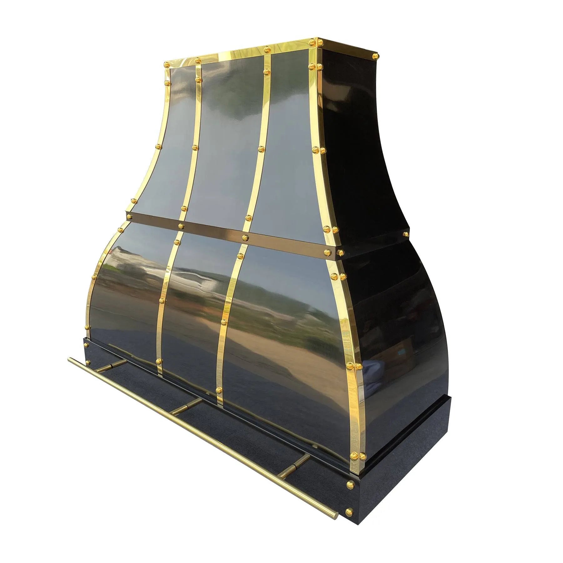 Fobest Mirror Black Stainless Steel Range Hood FSS-129-Stainless Steel Range Hood-Fobest