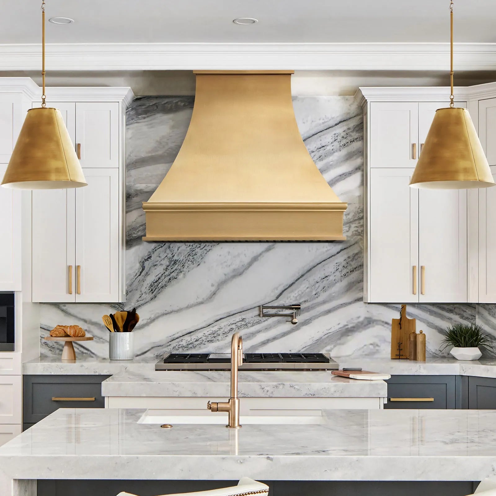 Fobest Modern Brass Hood Vent FSS-426-Stainless Steel Range Hood-Fobest