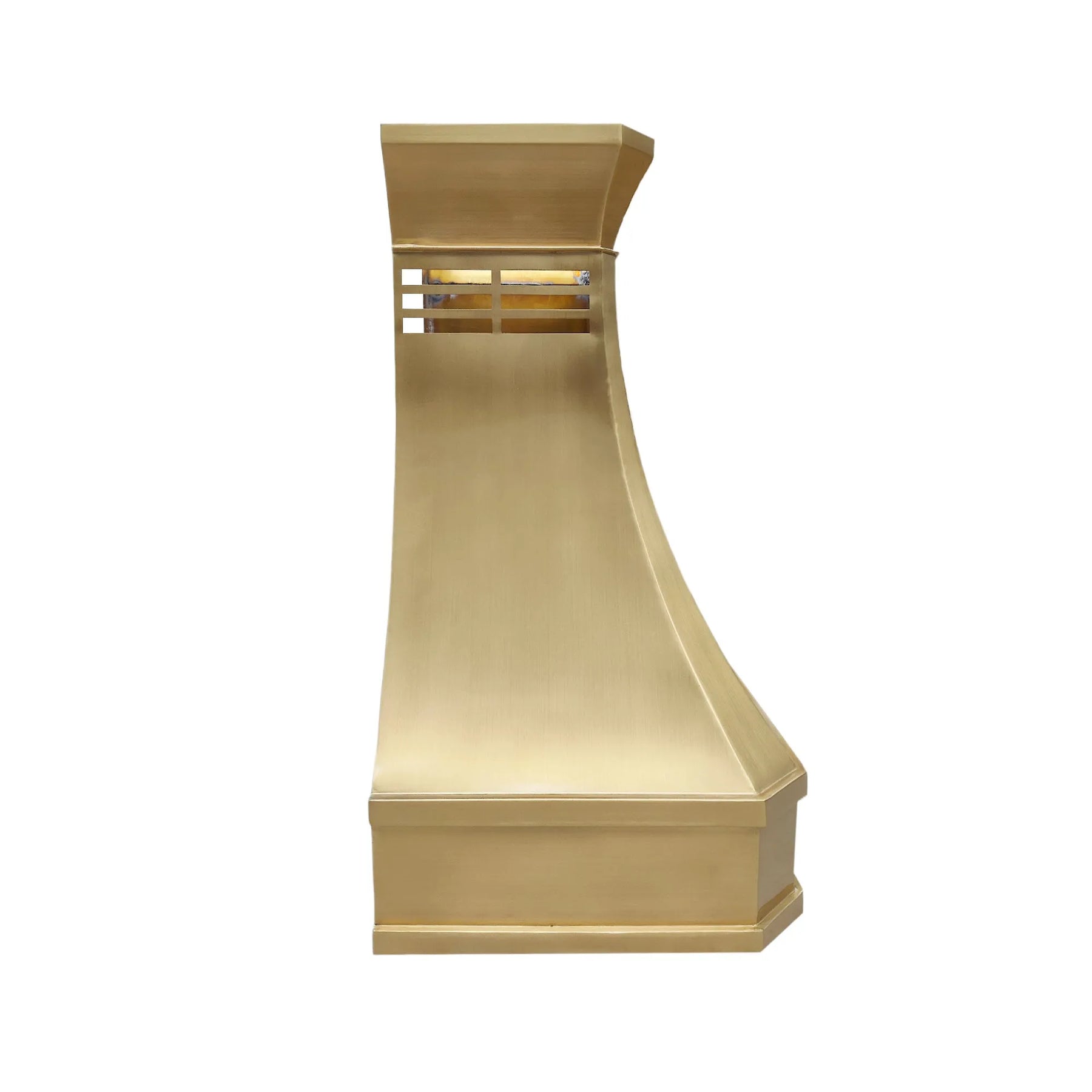 Fobest Modern Brass Range Hood with Flared Shape FSS-380-Stainless Steel Range Hood-Fobest