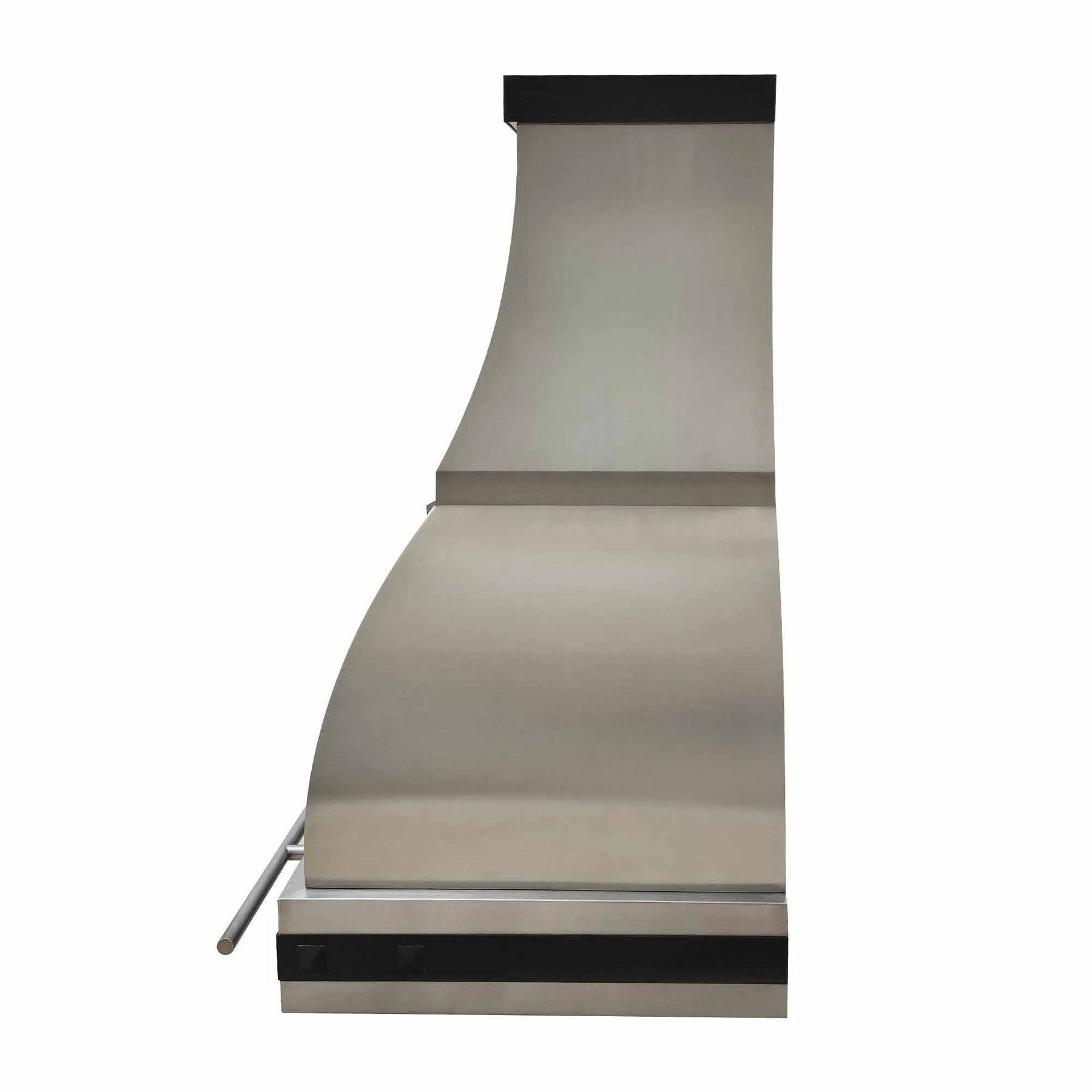 Fobest Modern Stainless Steel Range Hood with Black Accents FSS-214-Stainless Steel Range Hood-Fobest