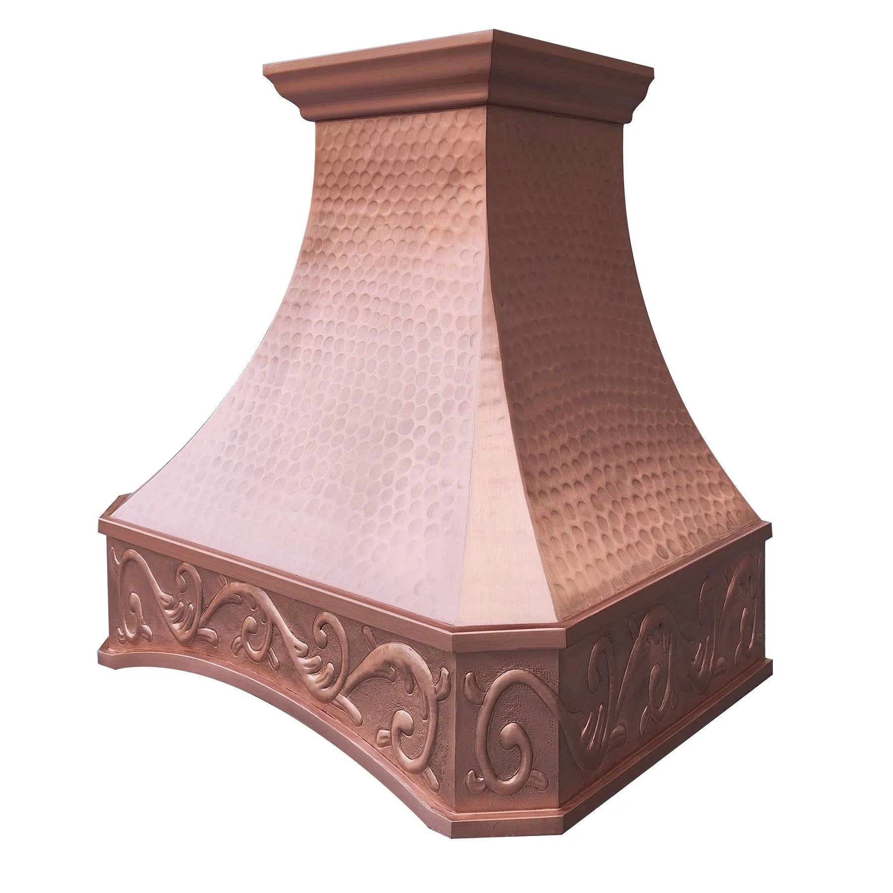 Fobest Natural Copper Range Hood with Arched Bottom FCP-212-Copper Range Hood-Fobest
