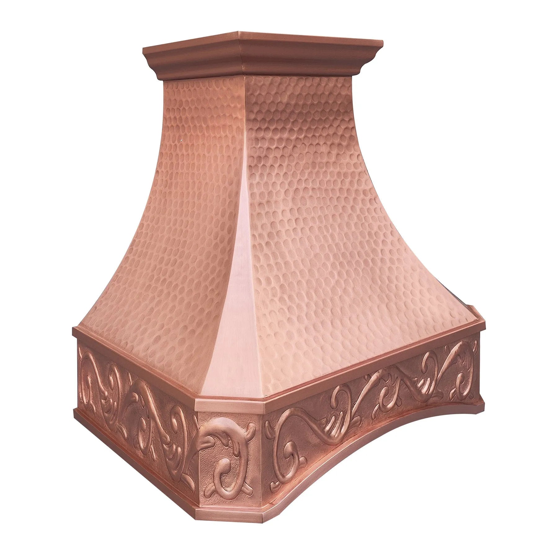 Fobest Natural Copper Range Hood with Arched Bottom FCP-212-Copper Range Hood-Fobest