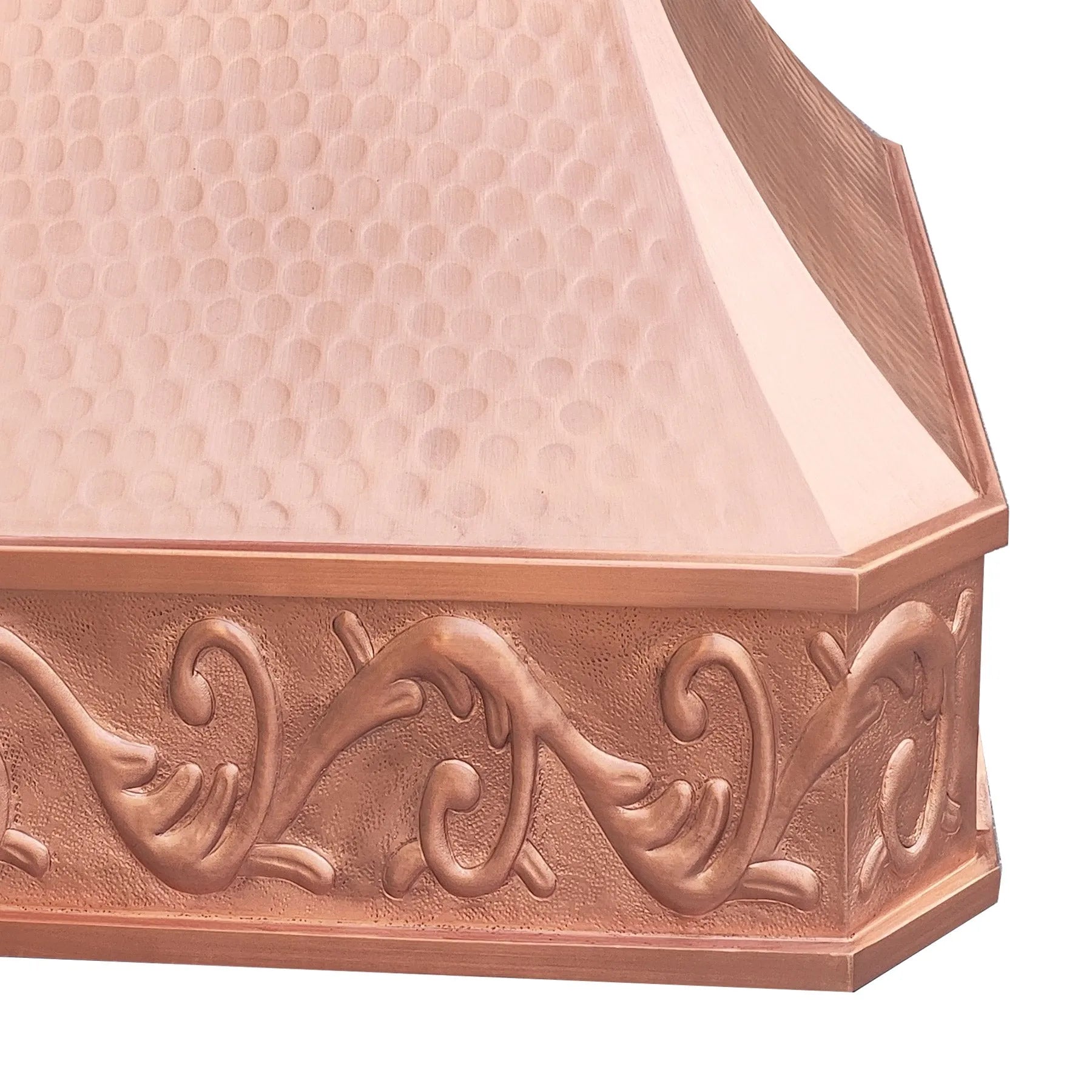 Fobest Natural Copper Range Hood with Arched Bottom FCP-212-Copper Range Hood-Fobest