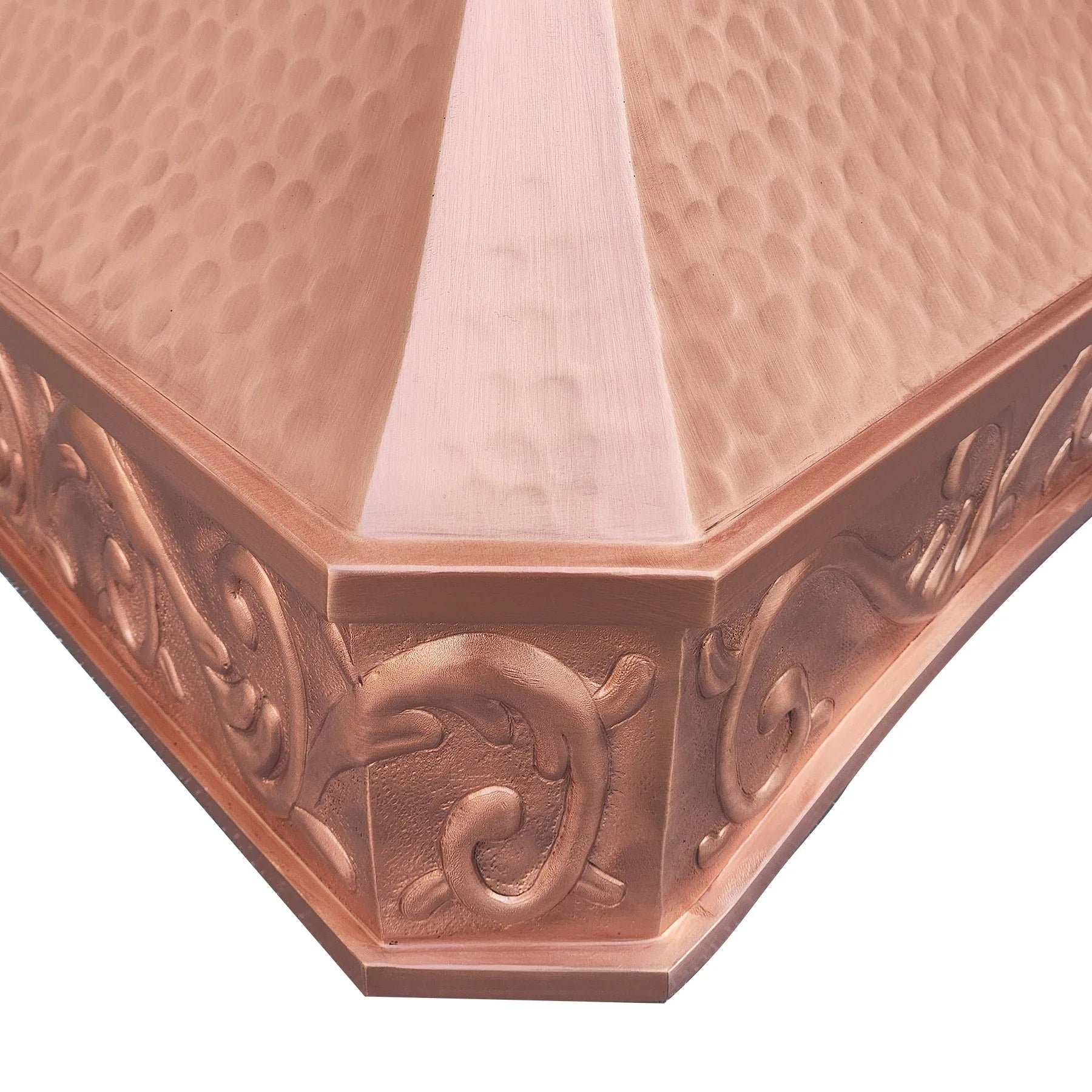 Fobest Natural Copper Range Hood with Arched Bottom FCP-212-Copper Range Hood-Fobest