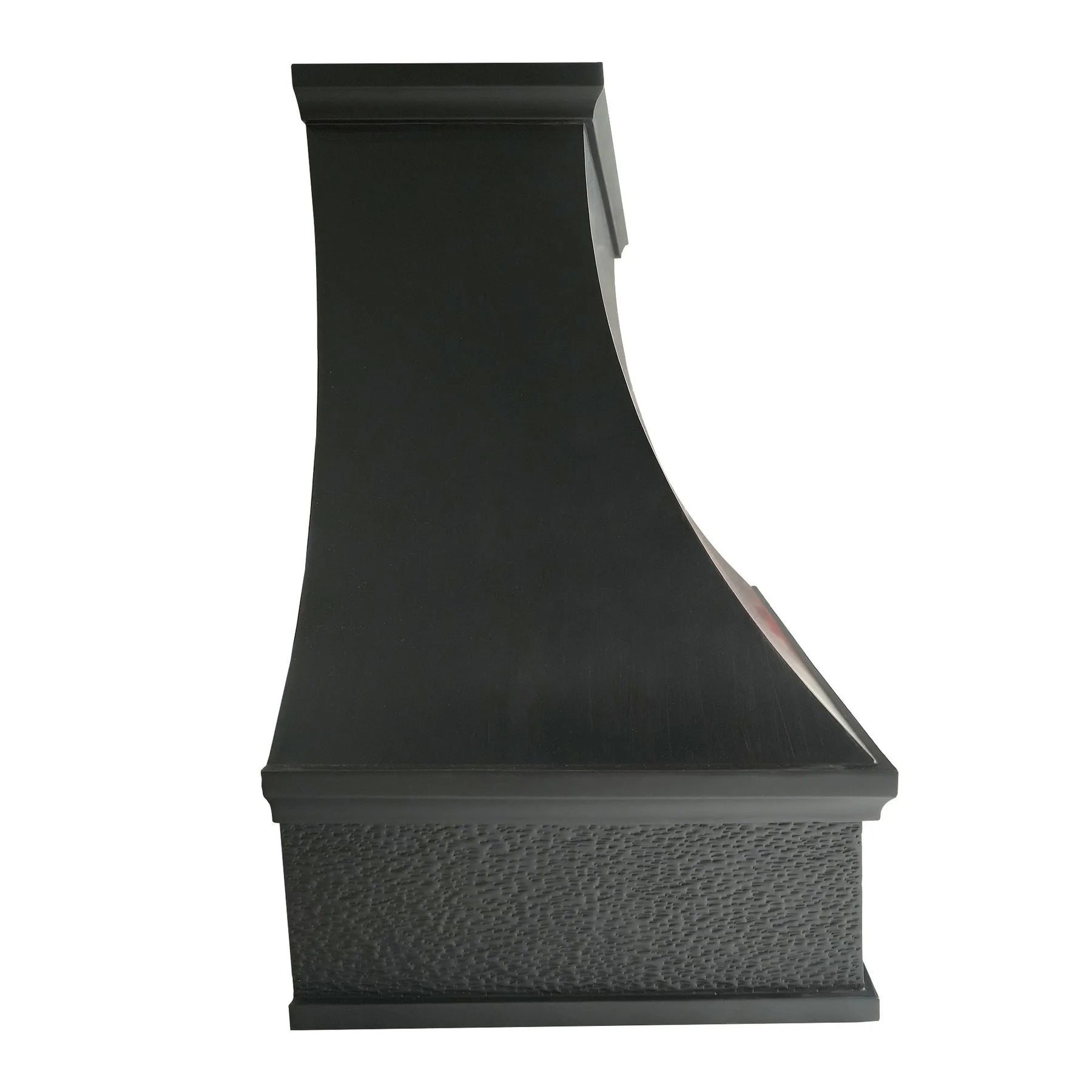 Fobest Handcrafted in oil-rubbed bronze, the smooth body contrasts beautifully with the hand-hammered texture on apron.