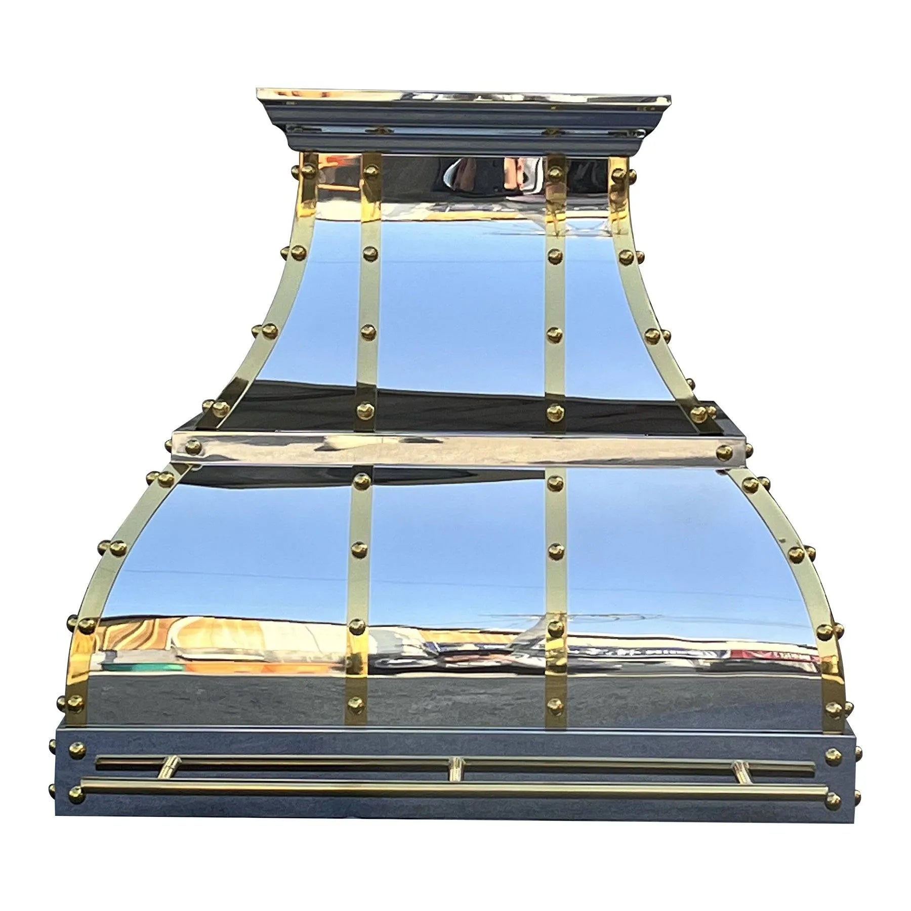 Fobest Polished Stainless Steel Custom Range Hood FSS-98-Stainless Steel Range Hood-Fobest