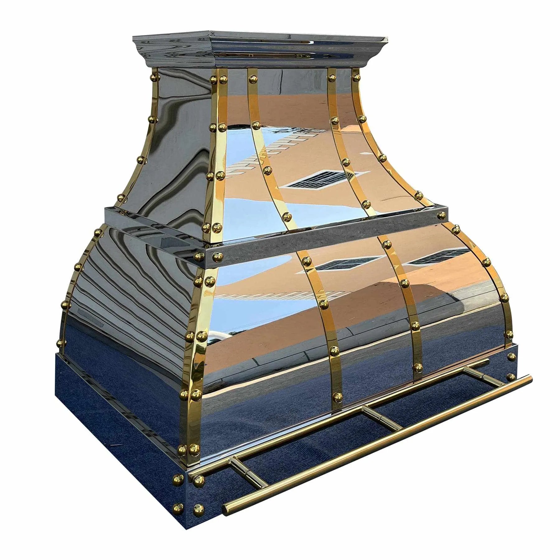 Fobest Polished Stainless Steel Custom Range Hood FSS-98-Stainless Steel Range Hood-Fobest