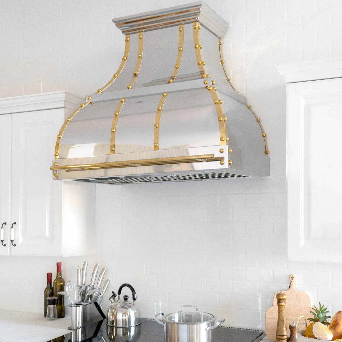 Fobest Polished Stainless Steel Custom Range Hood FSS-98-Stainless Steel Range Hood-Fobest