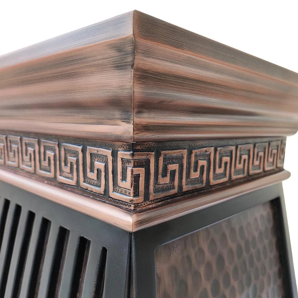 Fobest Rustic Copper Range Hood with Handmade Apron FCP-197-Copper Range Hood-Fobest