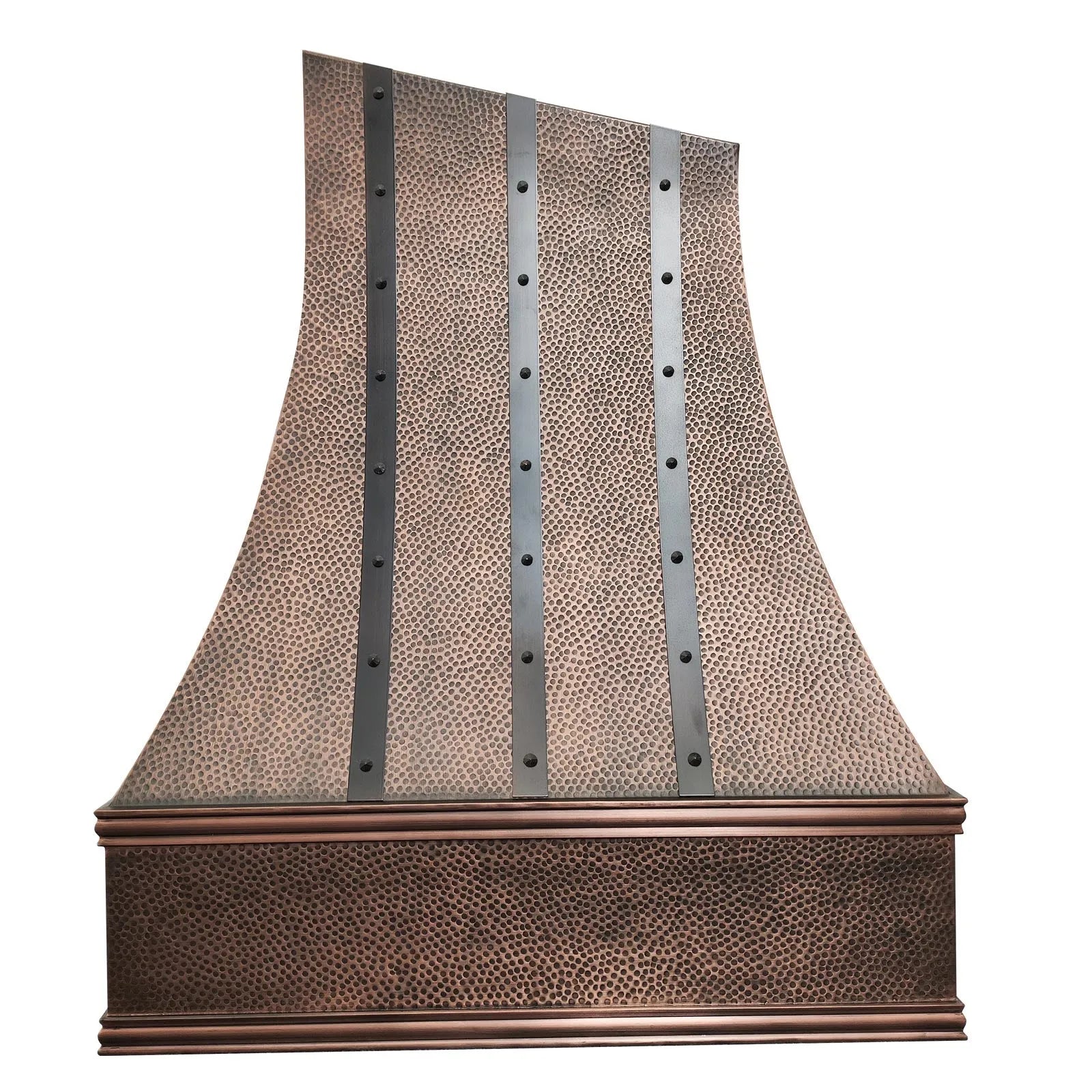 Fobest Slanted Custom Kitchen Vent Hood with Straps FCP-274-Copper Range Hood-Fobest