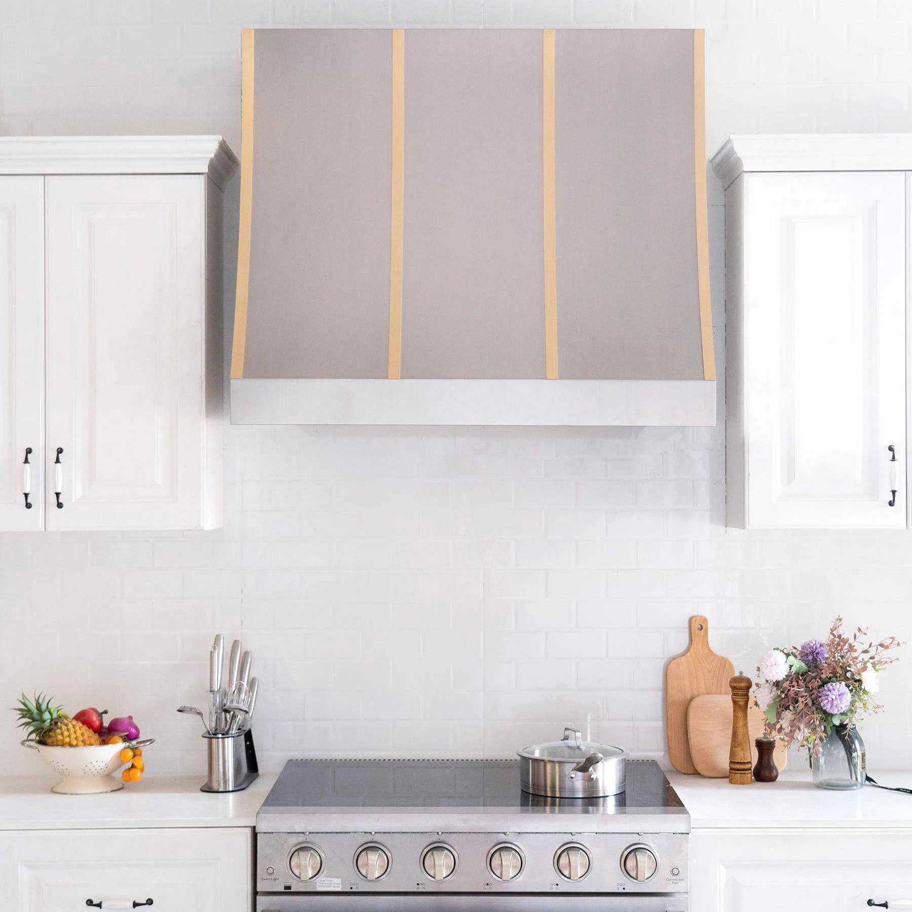 Fobest Sloped Stainless Steel Custom Range Hood FSS-128-Stainless Steel Range Hood-Fobest