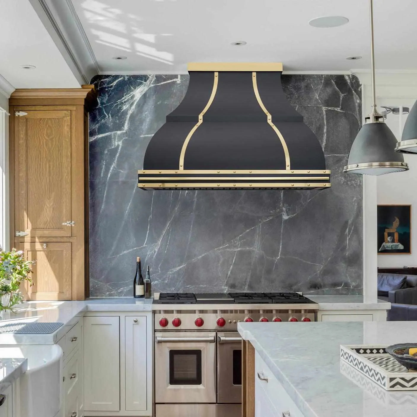 Fobest Stainless Range Hood with Black Finish FSS-220-Stainless Steel Range Hood-Fobest