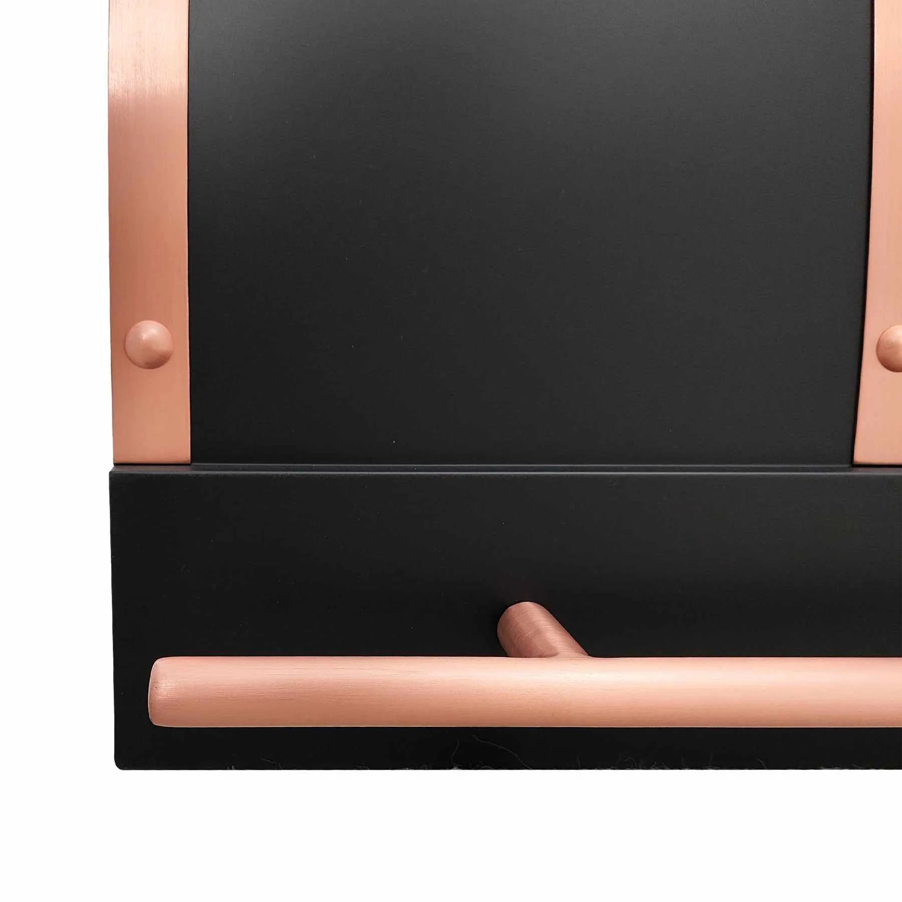 Fobest Stainless Steel Black Range Hood with Copper Straps FSS-242-Stainless Steel Range Hood-Fobest