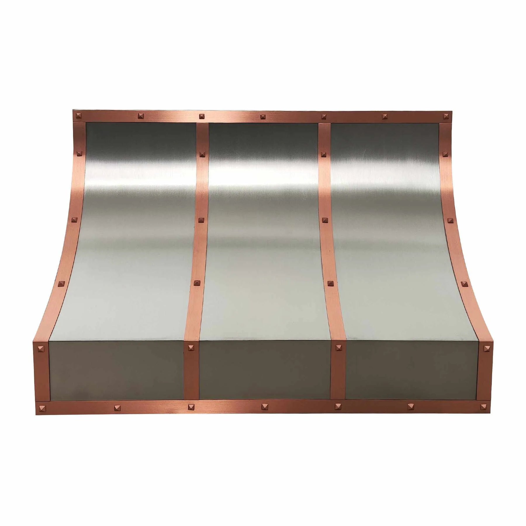 Fobest Stainless Steel Curved Range Hood with Copper Trims FSS-205-Stainless Steel Range Hood-Fobest