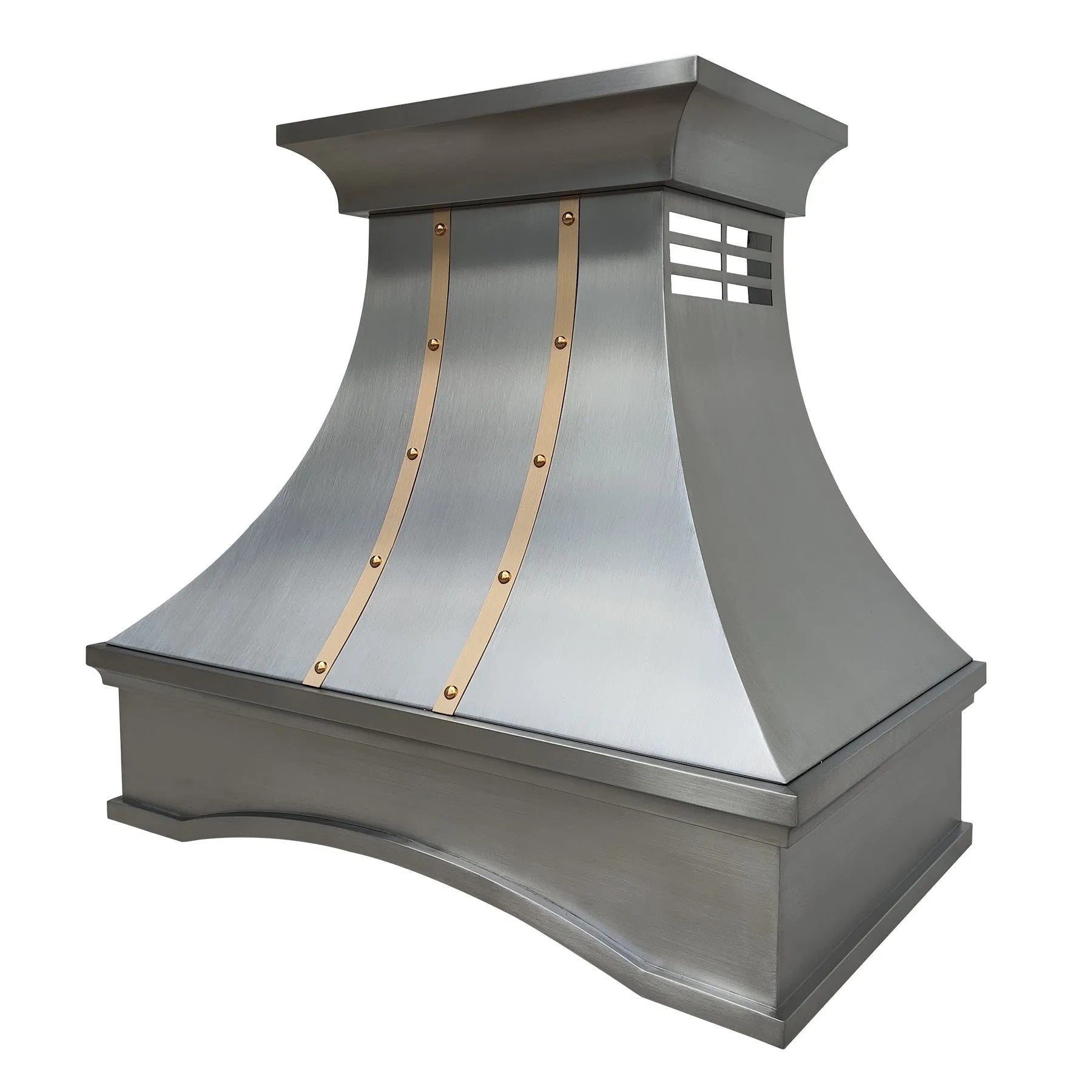 Fobest Stainless Steel Custom Kitchen Hood with Bottom Arched Design FSS-221-Stainless Steel Range Hood-Fobest