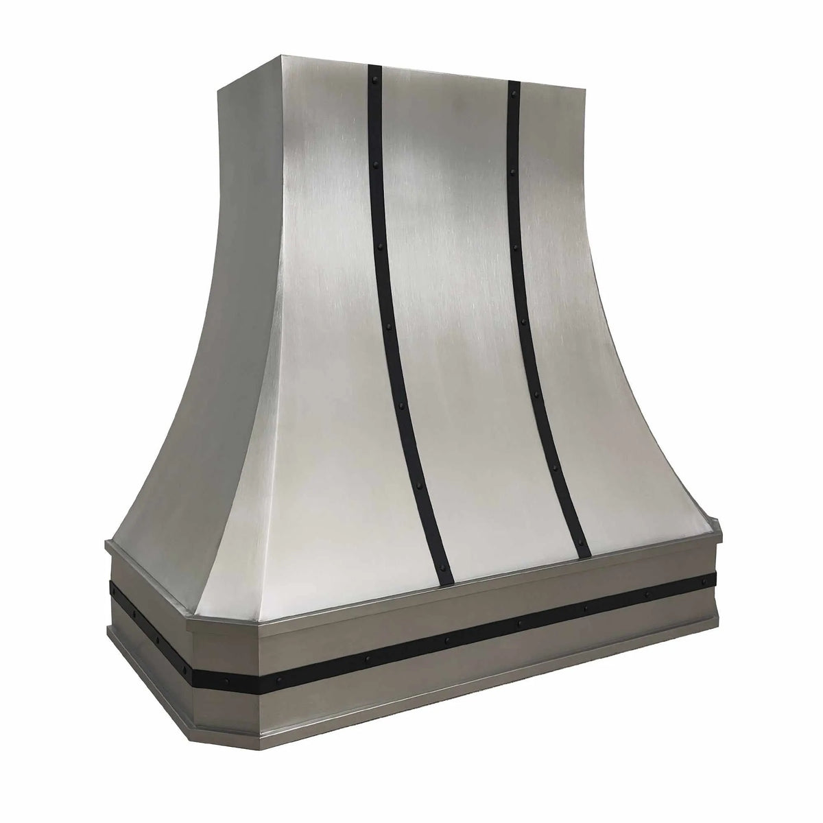 Fobest Stainless Steel Custom Range Hood with Black Trims FSS-254-Stainless Steel Range Hood-Fobest