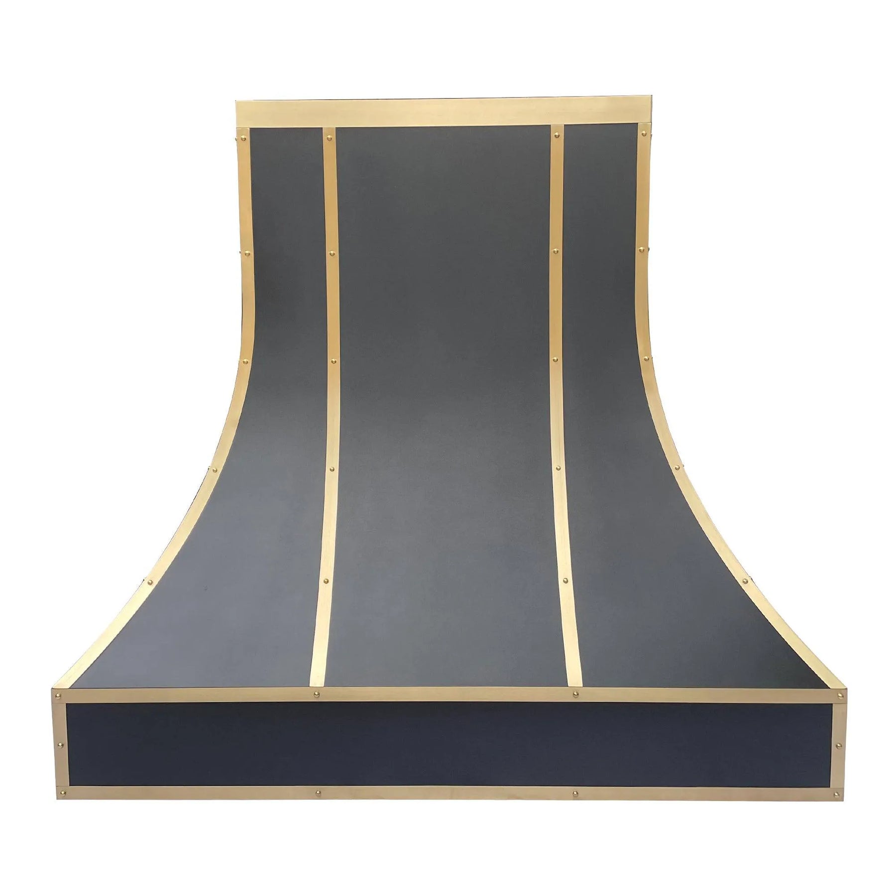 Fobest Stainless Steel Custom Range Hood with Brass Trims FSS-78-Stainless Steel Range Hood-Fobest