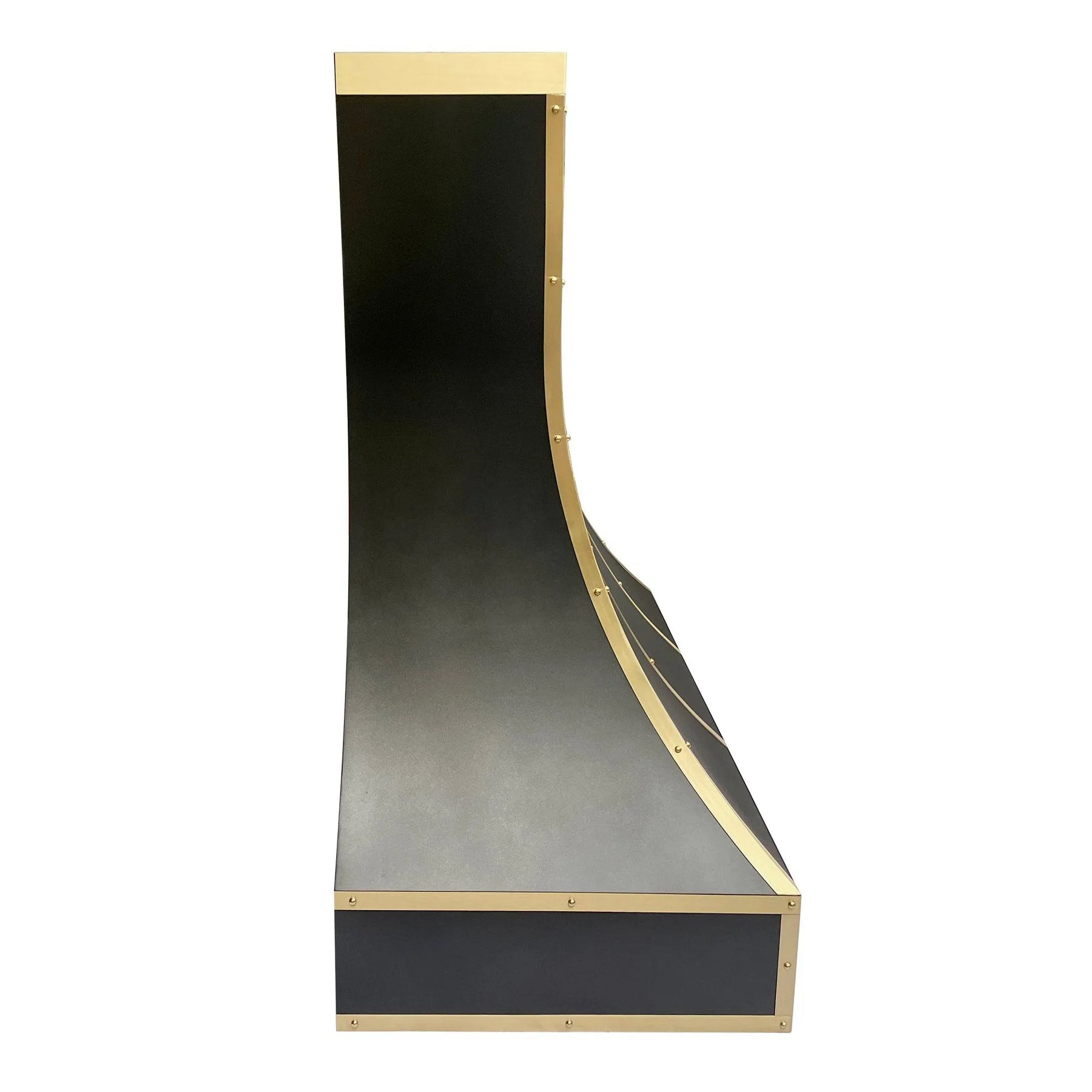 Fobest Stainless Steel Custom Range Hood with Brass Trims FSS-78-Stainless Steel Range Hood-Fobest