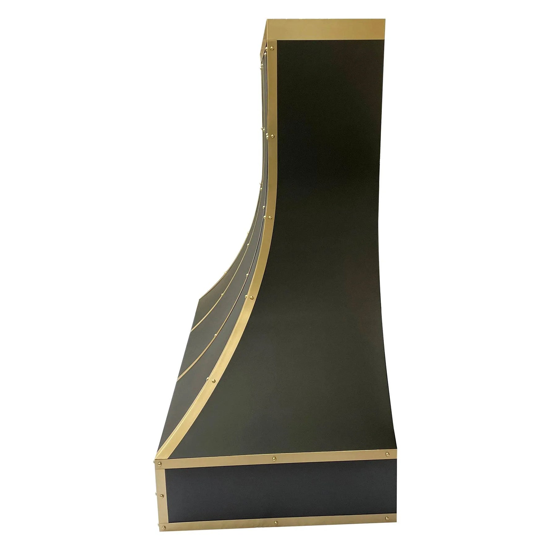 Fobest Stainless Steel Custom Range Hood with Brass Trims FSS-78-Stainless Steel Range Hood-Fobest