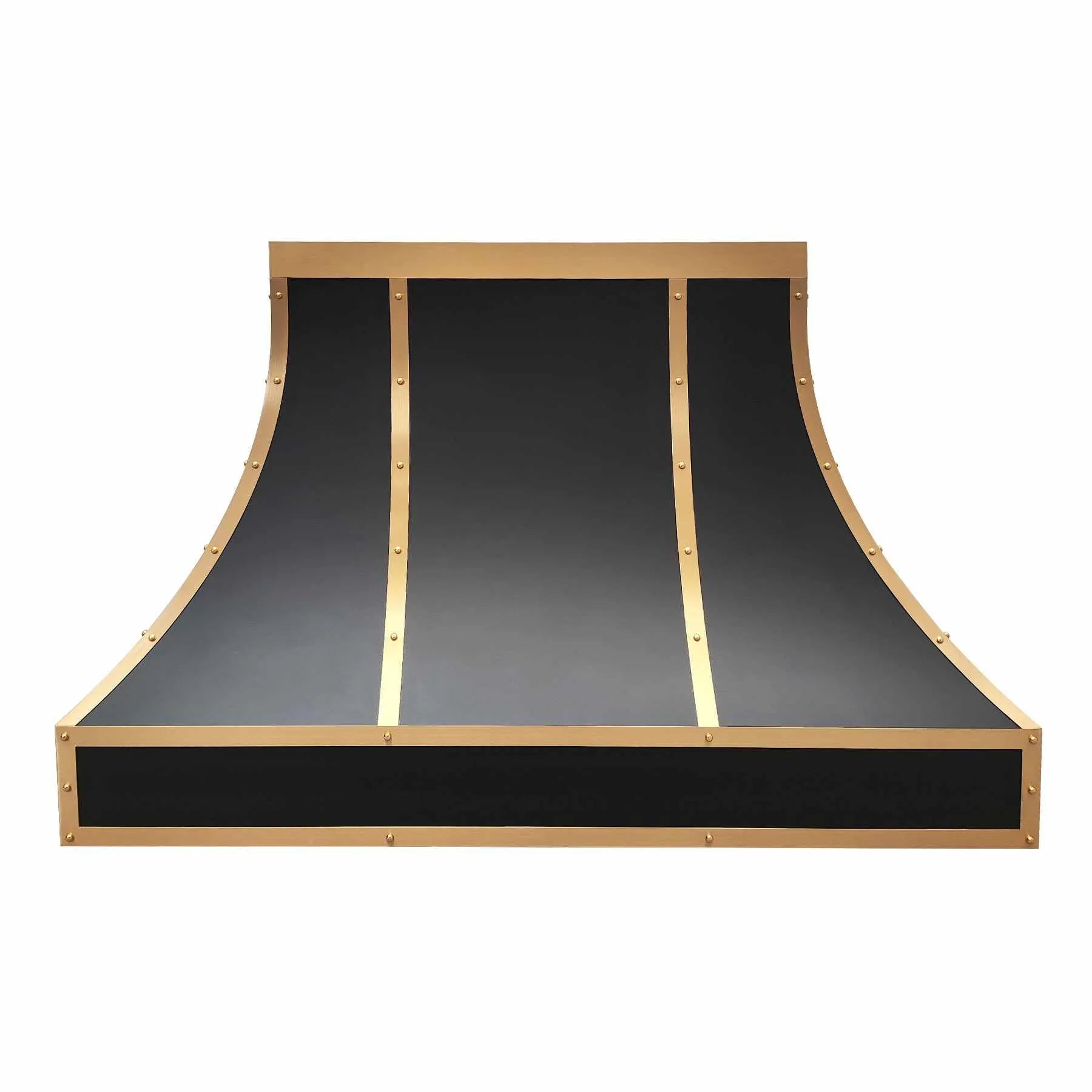 Fobest Stainless Steel Custom Range Hood with Brass Trims FSS-78-Stainless Steel Range Hood-Fobest