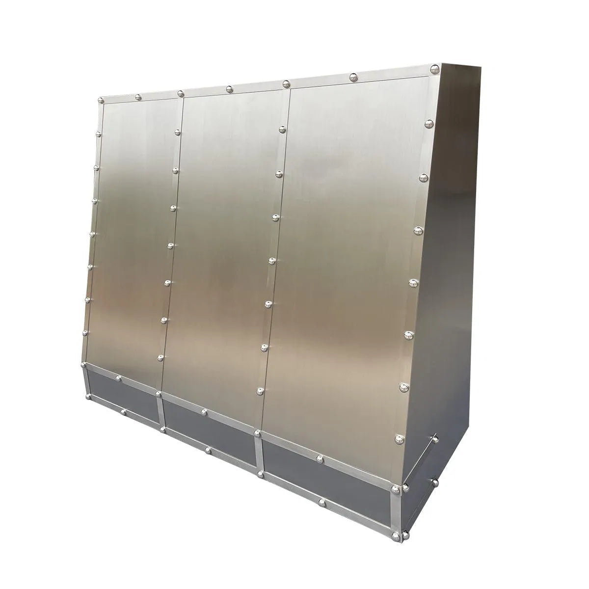 Fobest Stainless Steel Custom Range Hood with Decorative Straps FSS-155-Stainless Steel Range Hood-Fobest