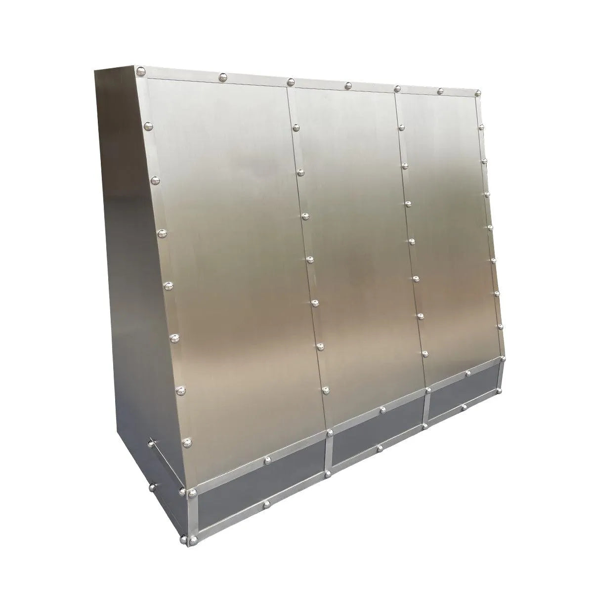 Fobest Stainless Steel Custom Range Hood with Decorative Straps FSS-155-Stainless Steel Range Hood-Fobest