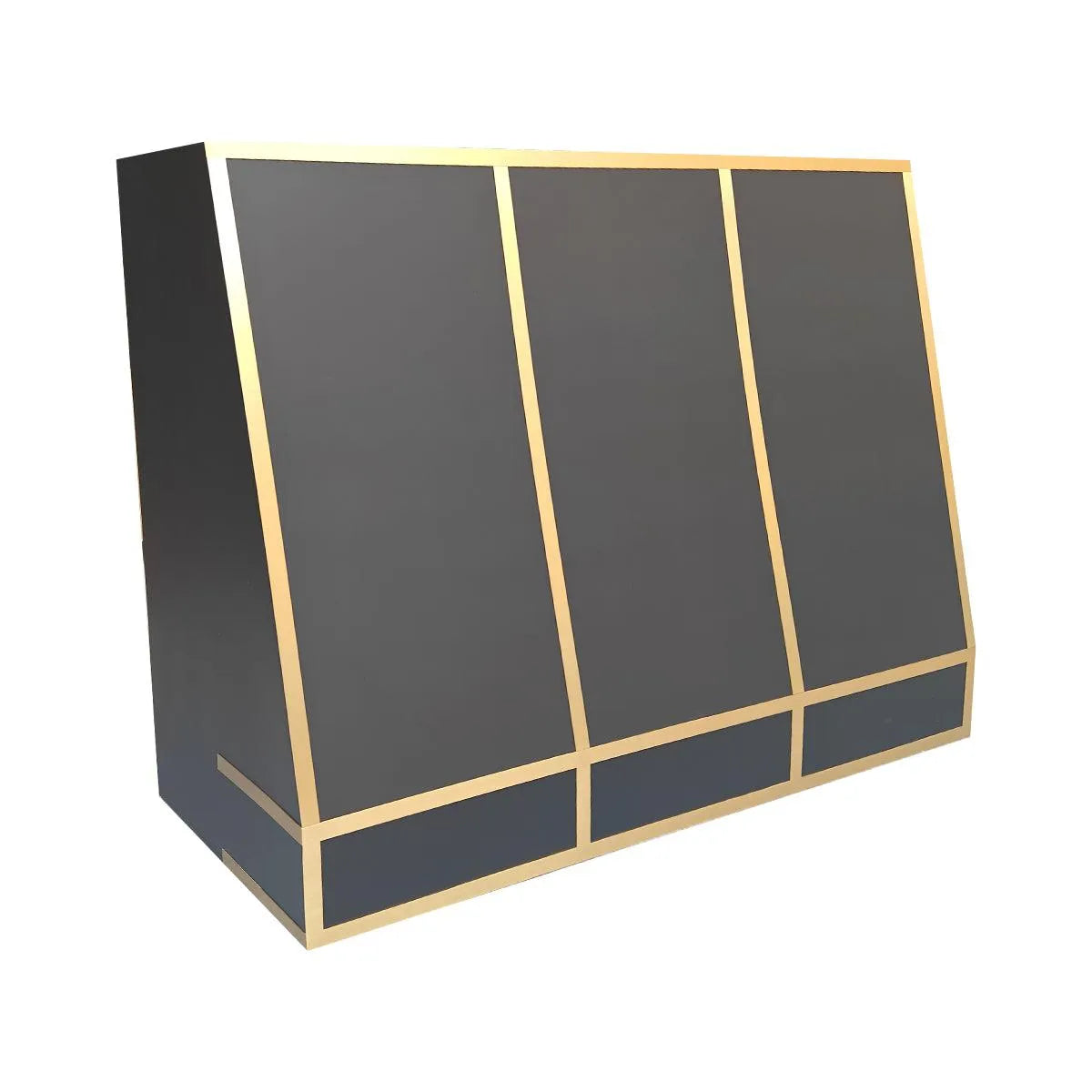 Fobest Stainless Steel Custom Range Hood with Decorative Straps FSS-155-Stainless Steel Range Hood-Fobest