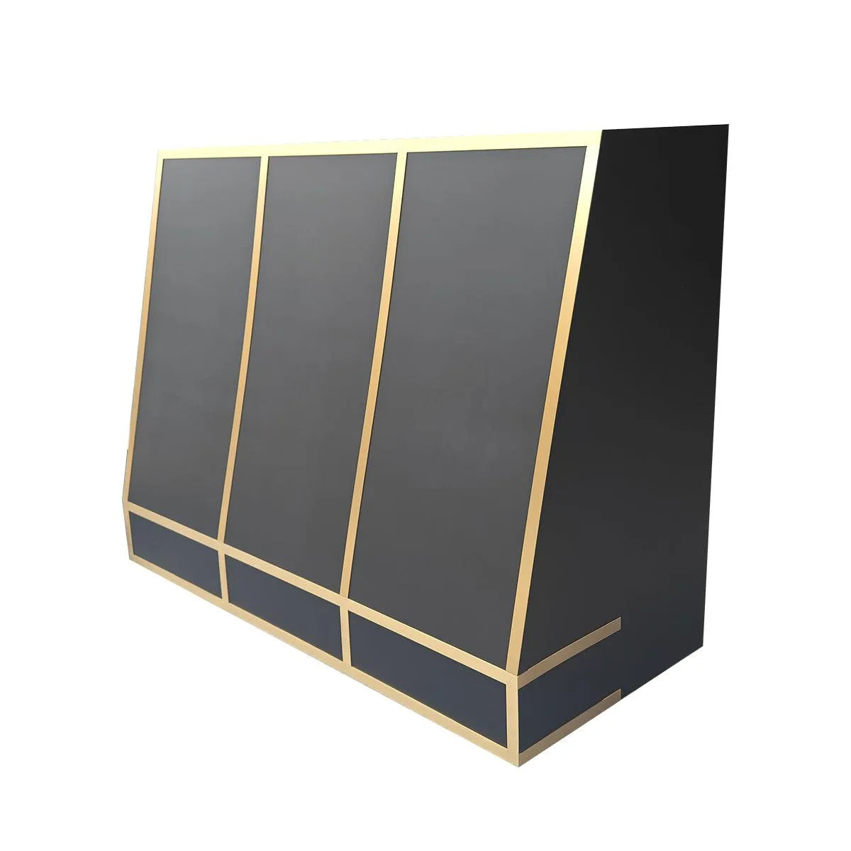 Fobest Stainless Steel Custom Range Hood with Decorative Straps FSS-155-Stainless Steel Range Hood-Fobest