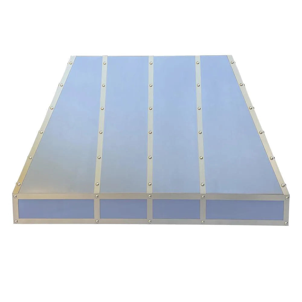 Fobest Stainless Steel Custom Range Hood with Three Straps FSS-25-Stainless Steel Range Hood-Fobest
