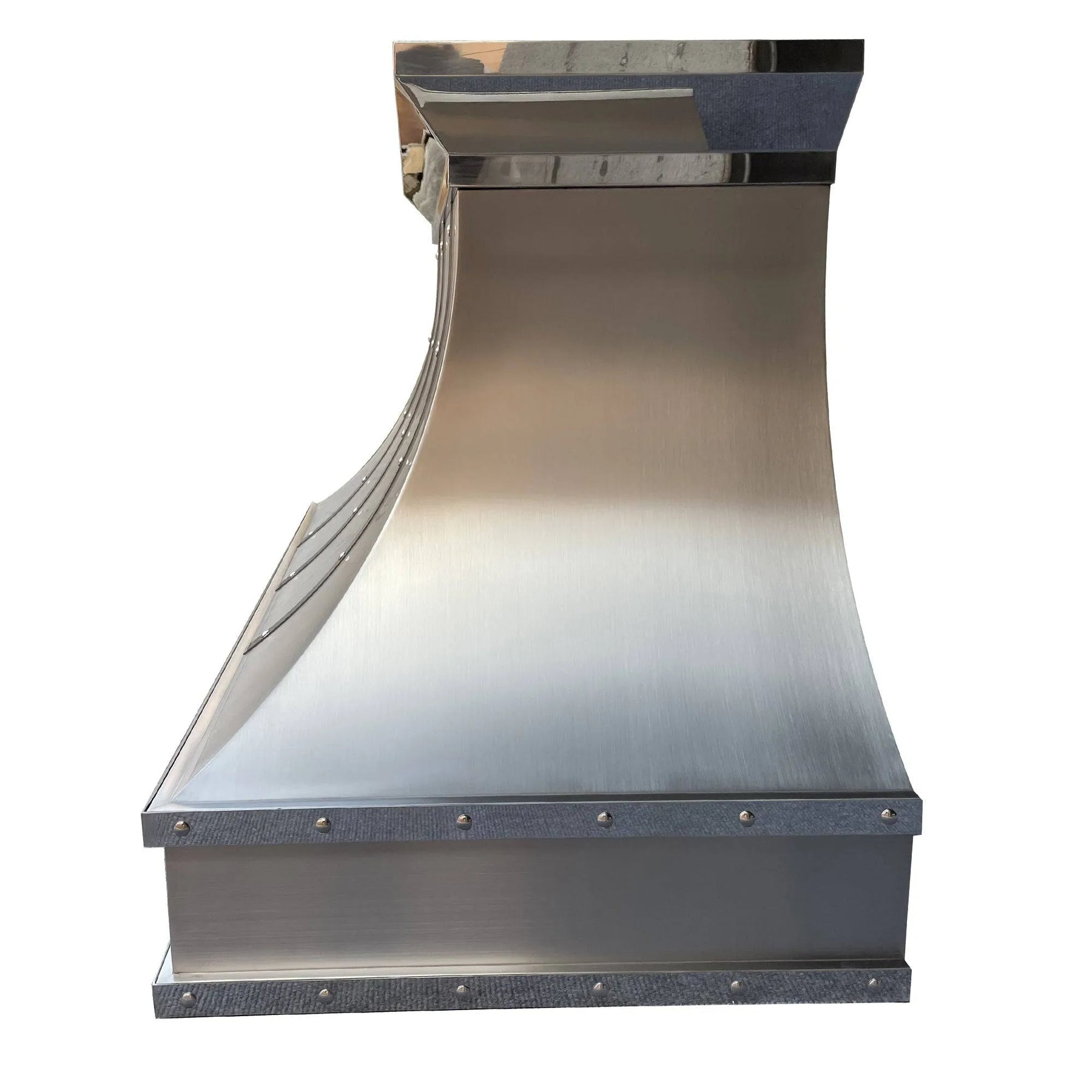 Fobest Stainless Steel Custom Range Hood with mirror crowns FSS-59-Stainless Steel Range Hood-Fobest