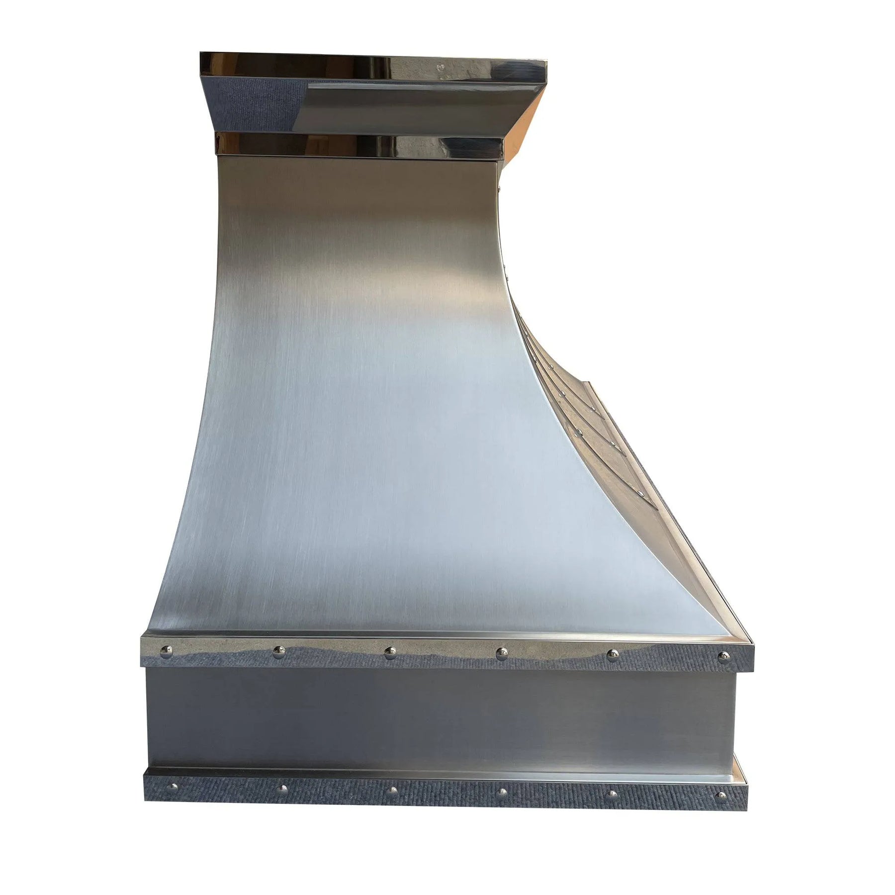 Fobest Stainless Steel Custom Range Hood with mirror crowns FSS-59-Stainless Steel Range Hood-Fobest