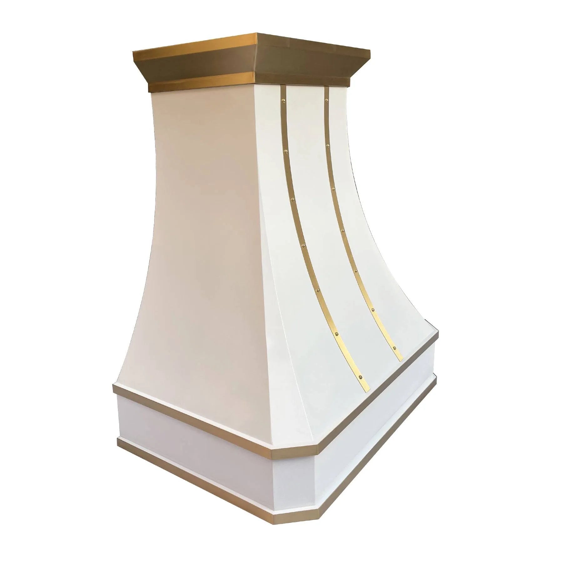 Fobest Stainless Steel Custom Vent Hood with Brass Crown FSS-60-Stainless Steel Range Hood-Fobest