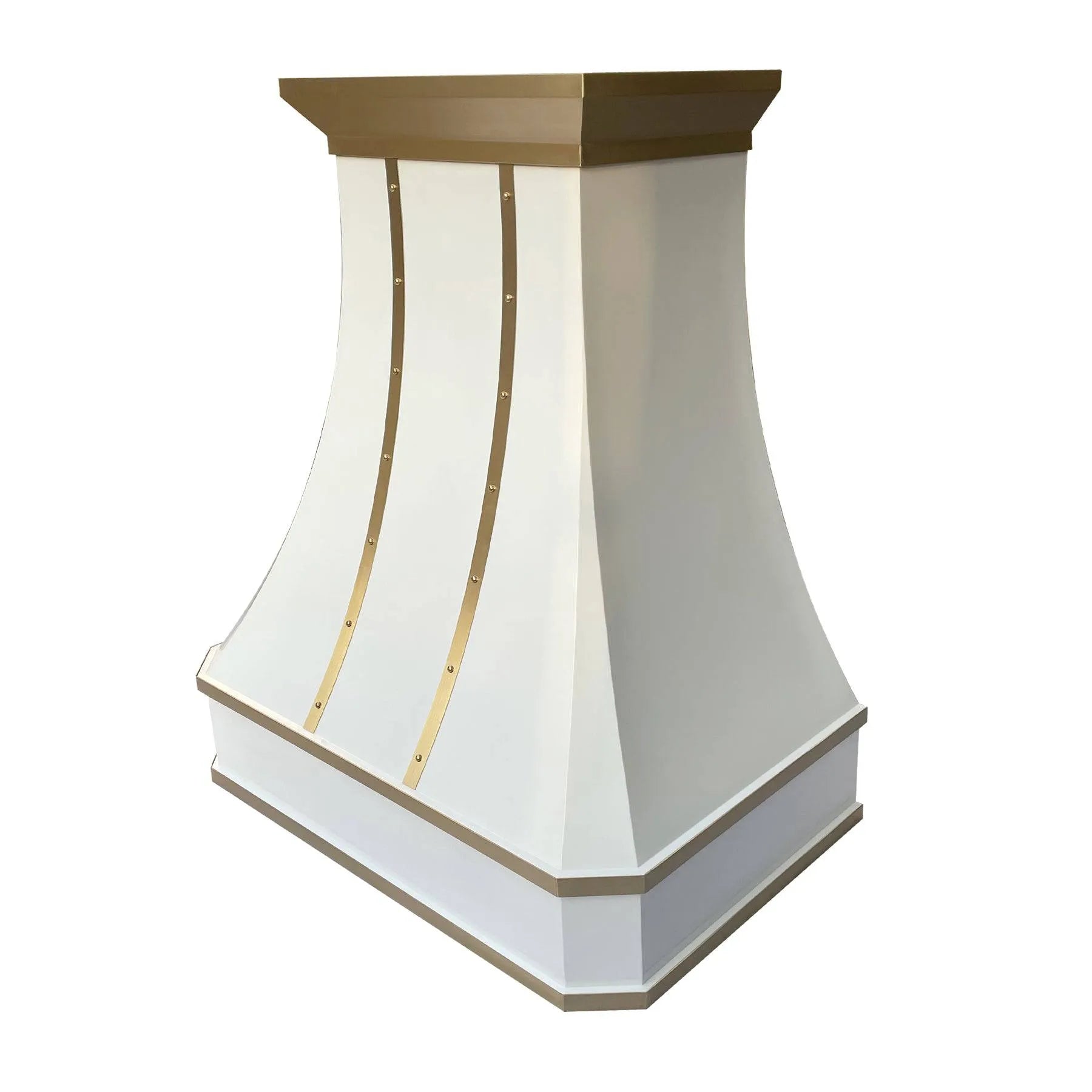 Fobest Stainless Steel Custom Vent Hood with Brass Crown FSS-60-Stainless Steel Range Hood-Fobest