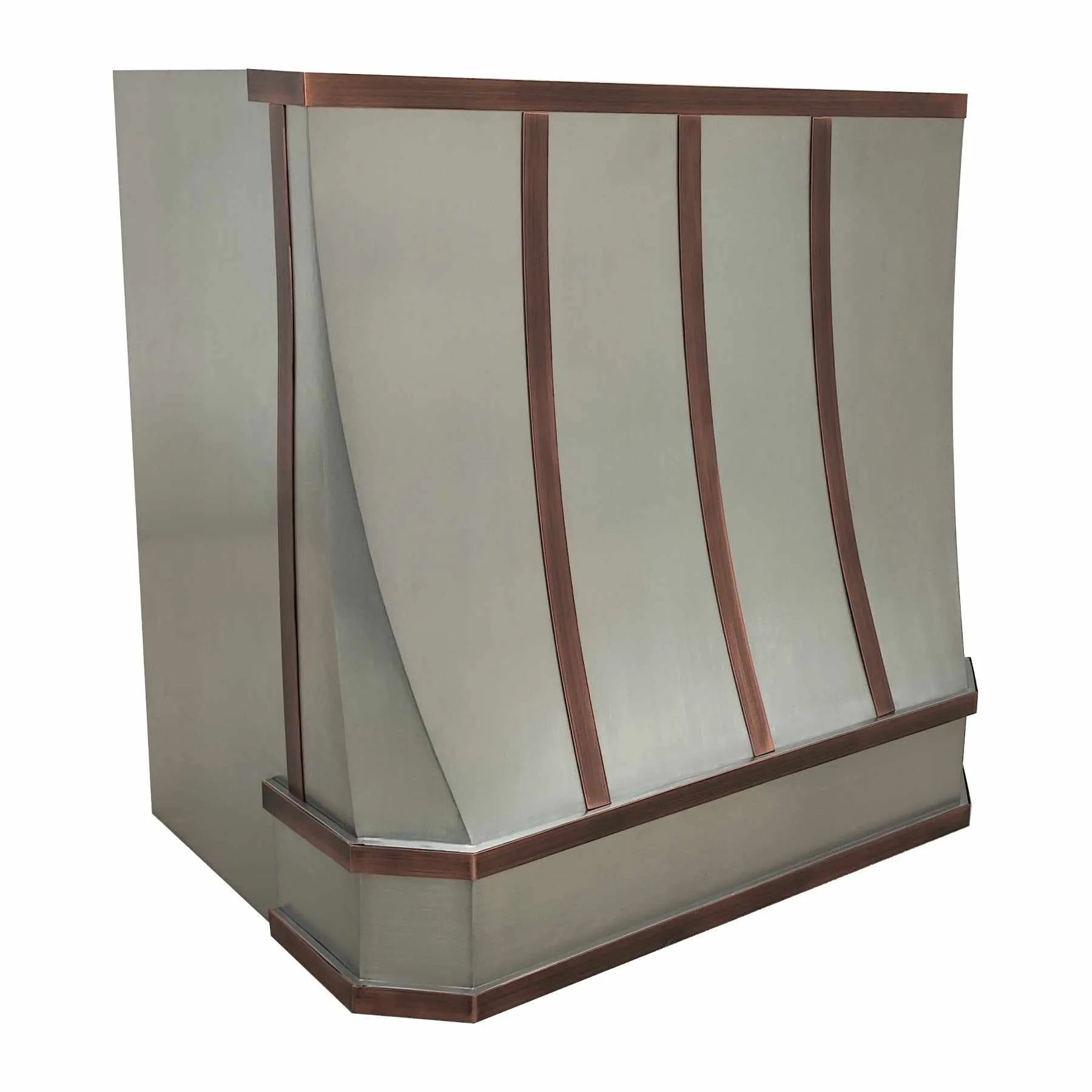 Fobest Stainless Steel Custom Vent Hood with Copper Accent FSS-237-Stainless Steel Range Hood-Fobest