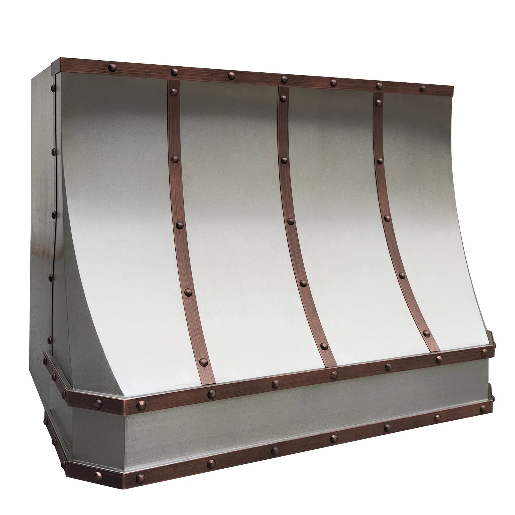 Fobest Stainless Steel Custom Vent Hood with Copper Accent FSS-237-Stainless Steel Range Hood-Fobest