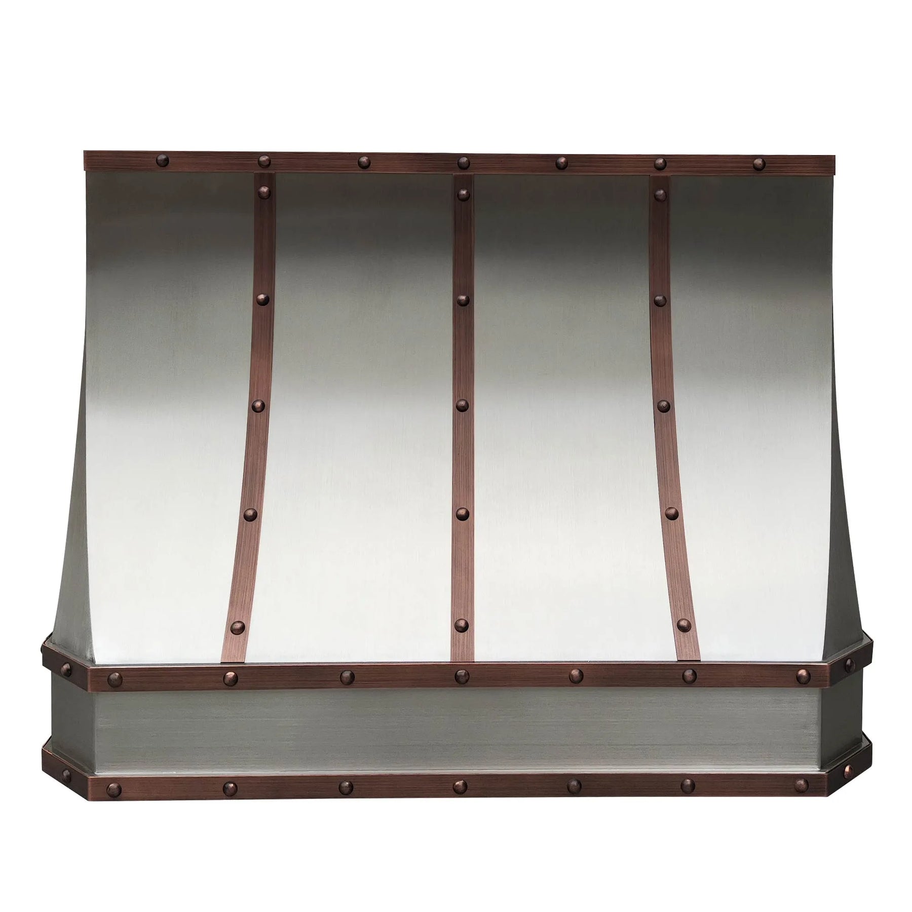 Fobest Stainless Steel Custom Vent Hood with Copper Accent FSS-237-Stainless Steel Range Hood-Fobest